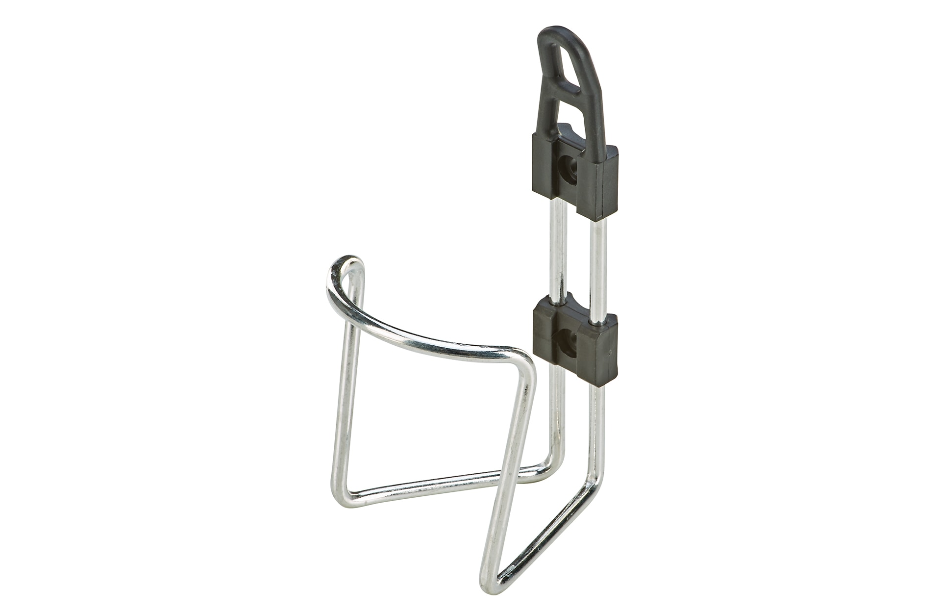 Trinkflaschenhalter, Aluminium, mit Befestitungsmaterial, farblich sortiert (schwarz und silber) - Bild 1