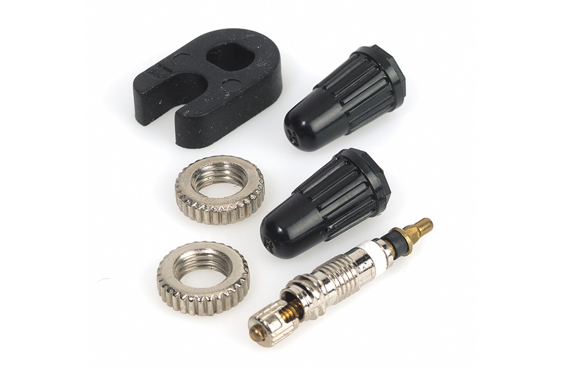 Sclaverand Ventileins&auml;tze, 2 St&uuml;ck, mit Ventilkappen, Felgenmuttern und Schraubwerkzeug - Bild 1