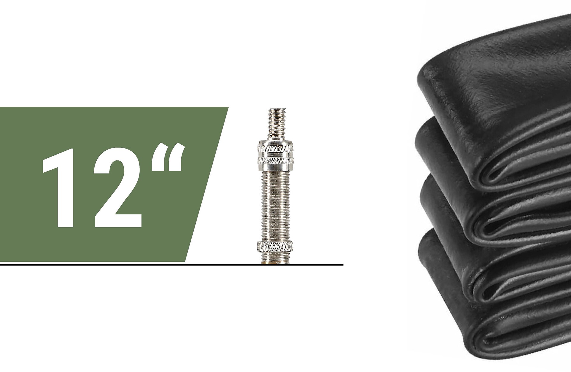 Fahrradschlauch 12" 1/2 x 2 1/4, Dunlopventil - Bild 1