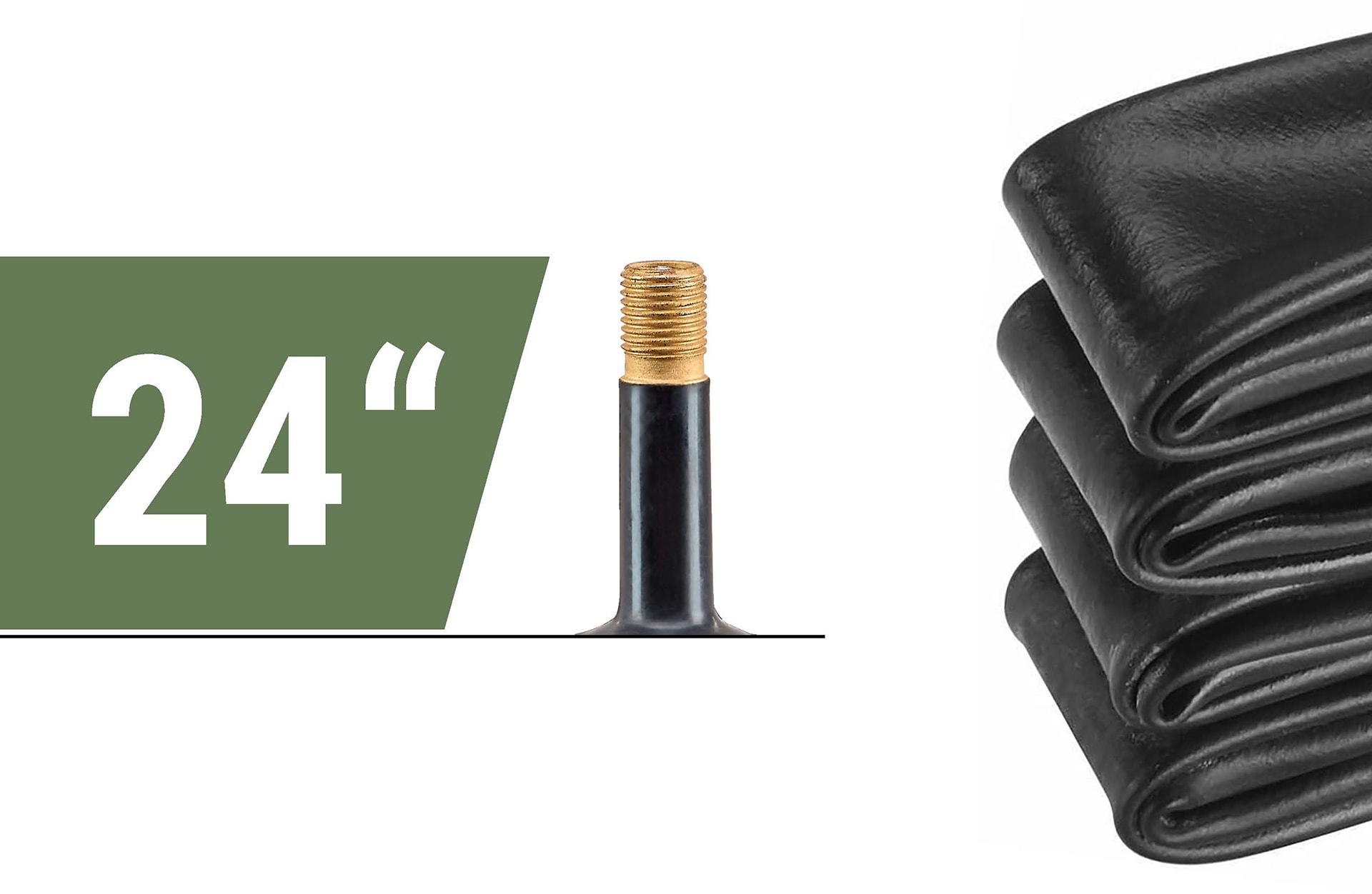 Fahrradschlauch 24" x 1.75 - 2.125, Autoventil - Bild 1