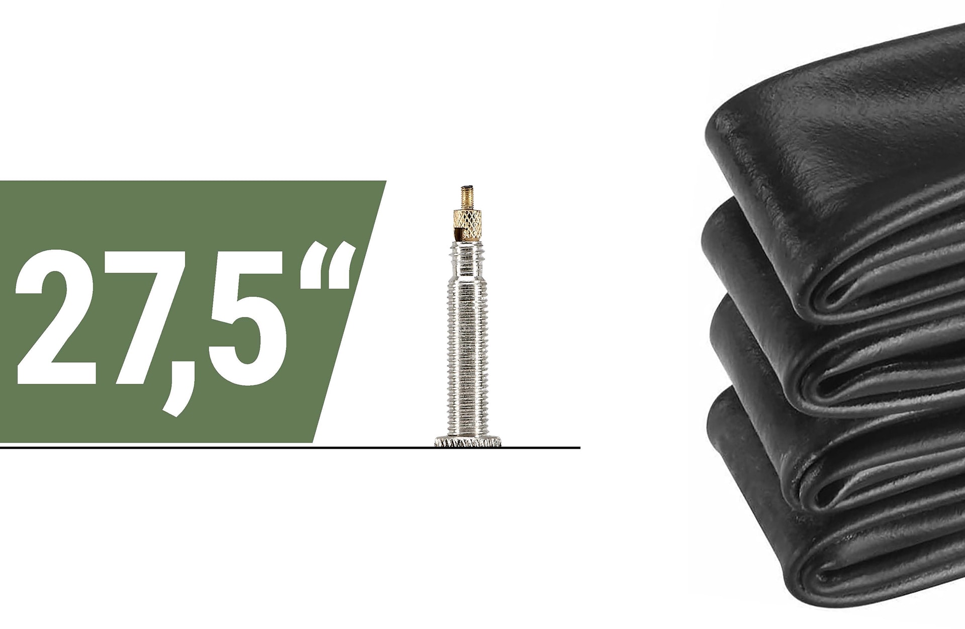 Fahrradschlauch 27.5+" x 2.3 - 3.00, MTB Boost Size Schlauch, Sclaverandventil - Bild 1