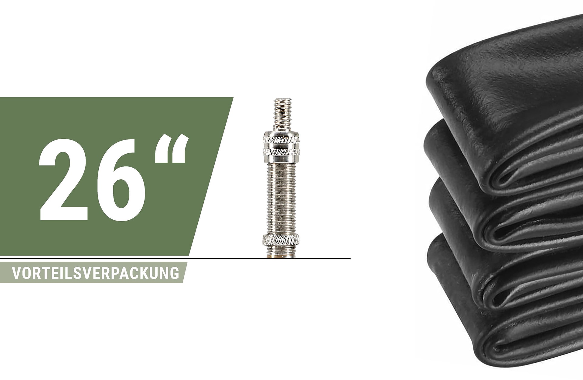 Fahrradschlauch 26" x 1.75 - 2.125, Sclaverandventil - Bild 1