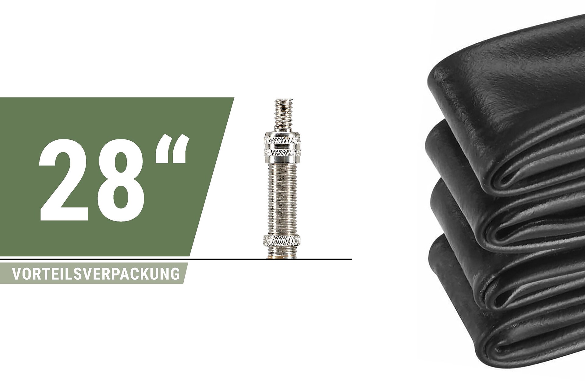 Fahrradschlauch 28" x 1.75 - 2.00, Dunlopventil - Bild 1