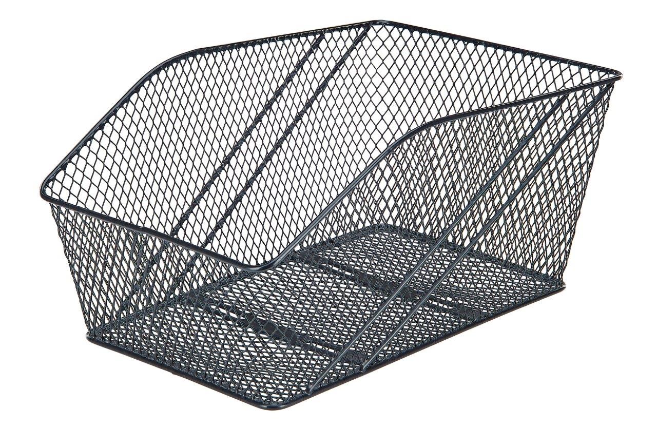 Fahrradkorb XXL, f&uuml;r Gep&auml;cktr&auml;ger, engmaschig Wadengitter, feste Montage, inkl.Befestigungsmaterial, schwarz - Bild 1