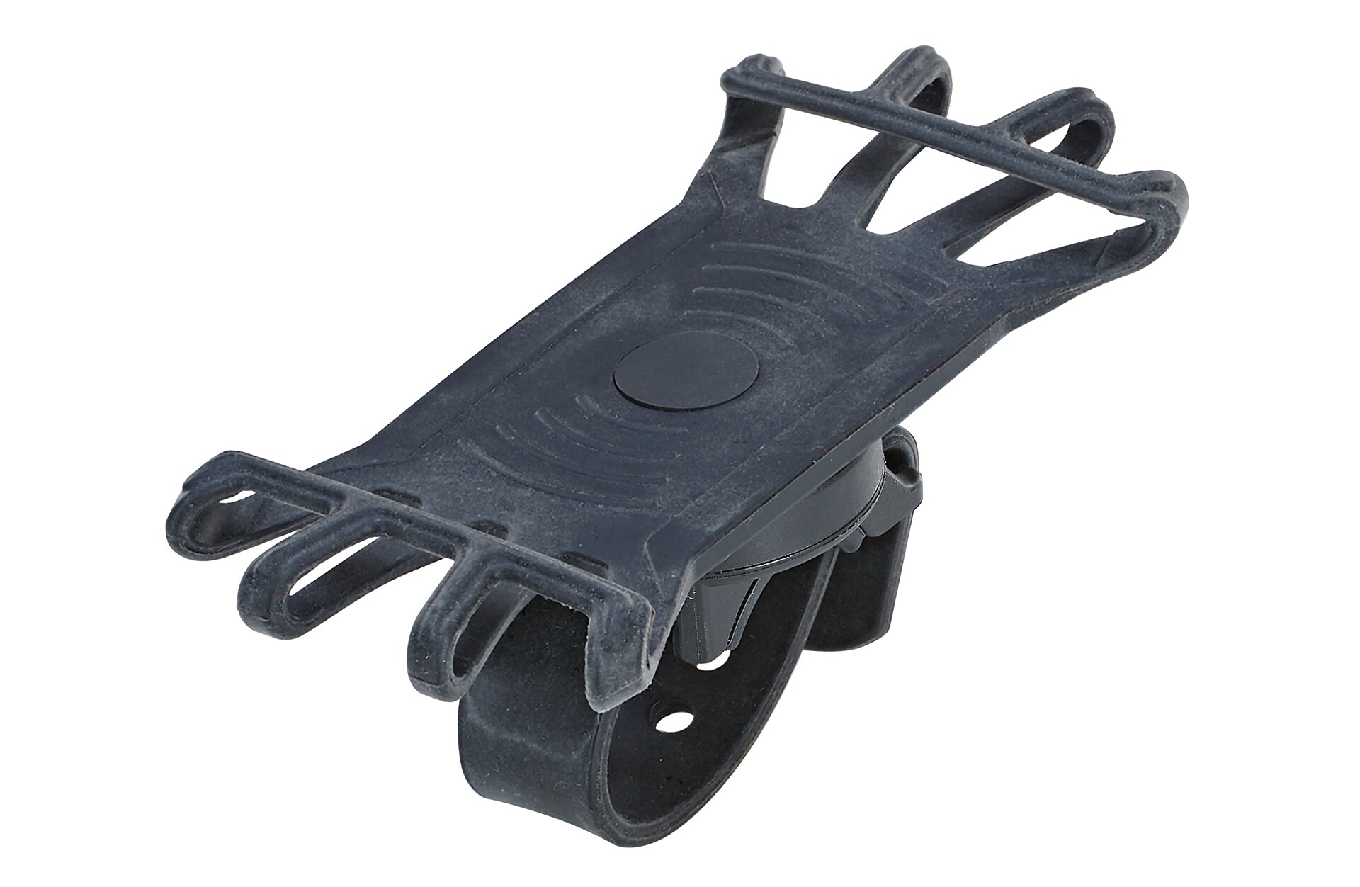 Handyhalterung, zur Lenkermontage, geeignet f&uuml;r 3,5" - 6,5", um 360&deg; drehbar, leicht abnehmbar, Silikon, Farbe: schwarz - Bild 1