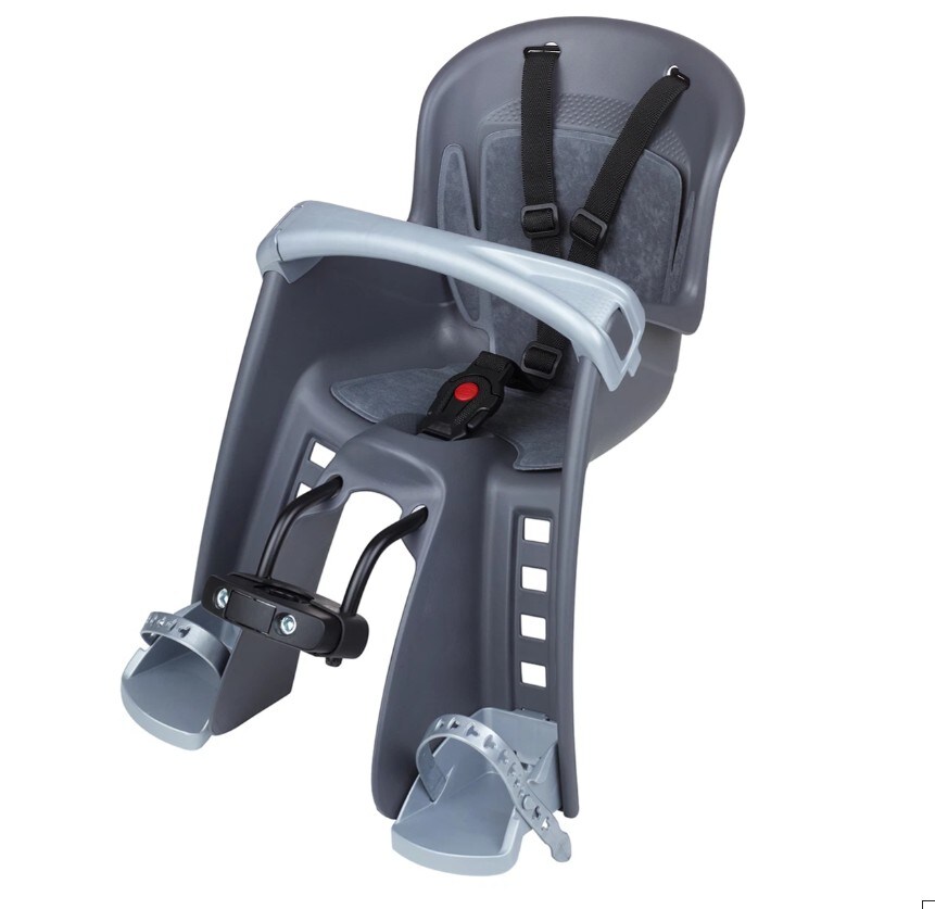 Kindersitz Bilby Junior, Rahmenmontage (vorne), 9-15 kg K&ouml;rpergewicht, mit Quick-Release Halterung, 3-Punkt Sicherheitsgurt, verstellbare Fu&szlig;st&uuml;tzen - Bild 1