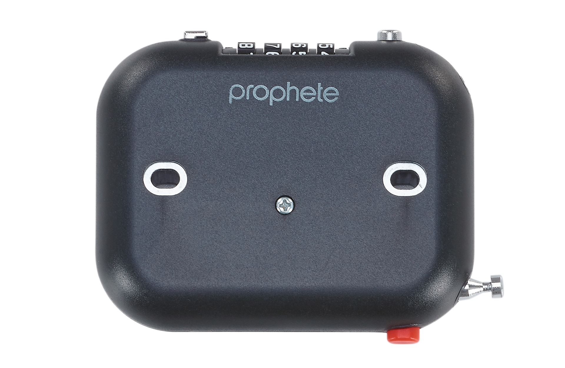 Helmschloss, 4-fach-Zahlenkombination, L&auml;nge: 90 cm, Farbe: schwarz - Bild 1