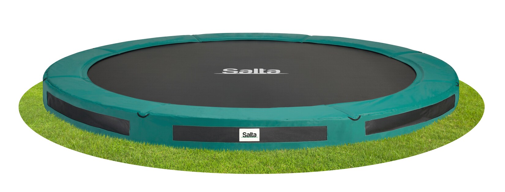 Salta Bodentrampolin Premium Ground Sports - rund - Ø305 cm - Grün