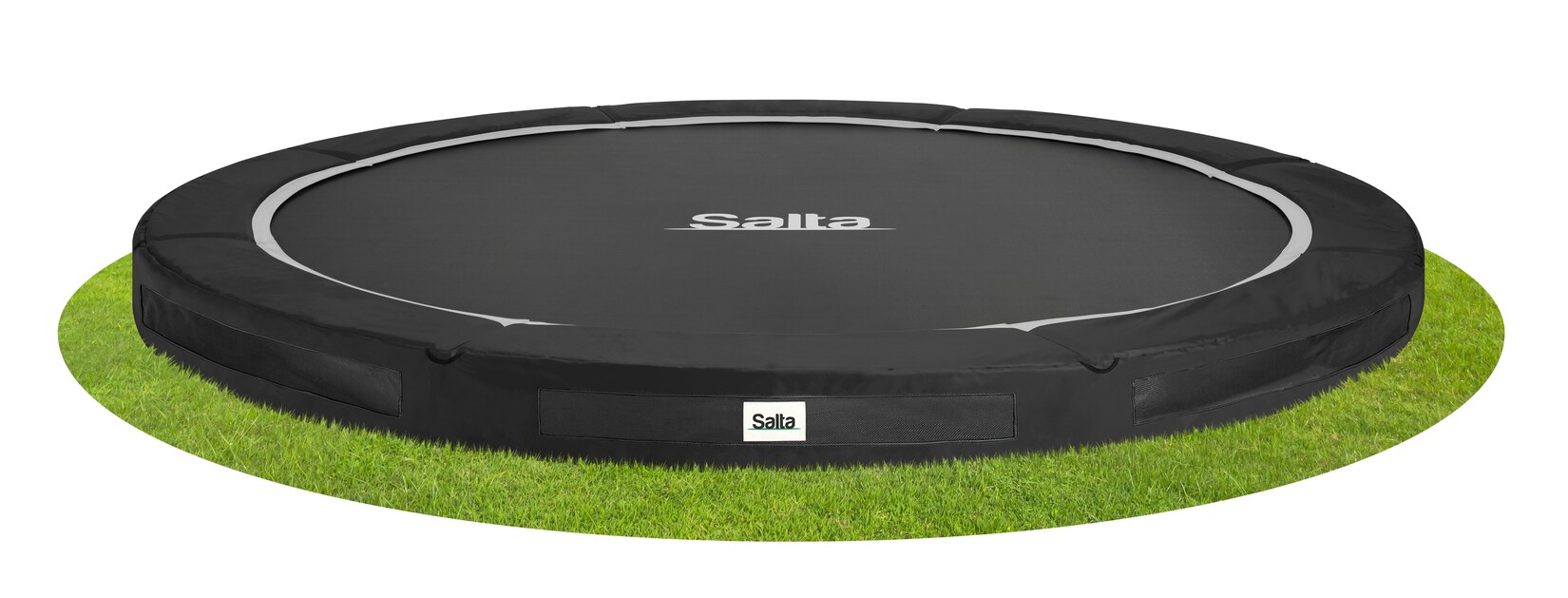 Salta Bodentrampolin Premium Ground Sports - rund - Ø427 cm - Schwarz