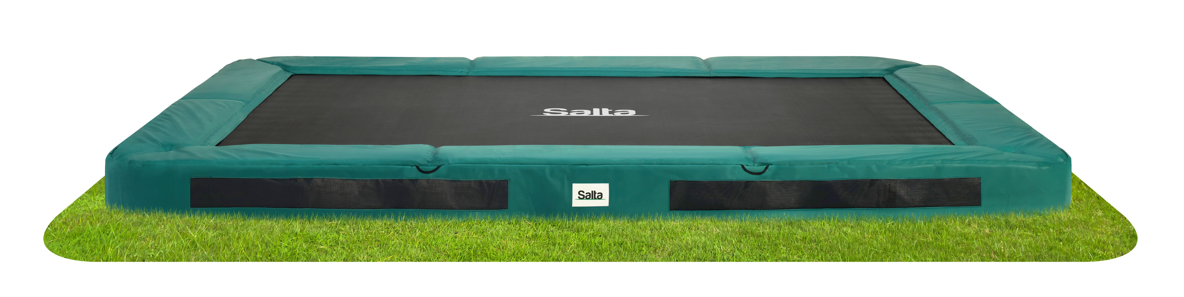 Salta Bodentrampolin Premium Ground Sports  - rechteckig - 366 x 244 cm - Gr&uuml;n - Bild 1