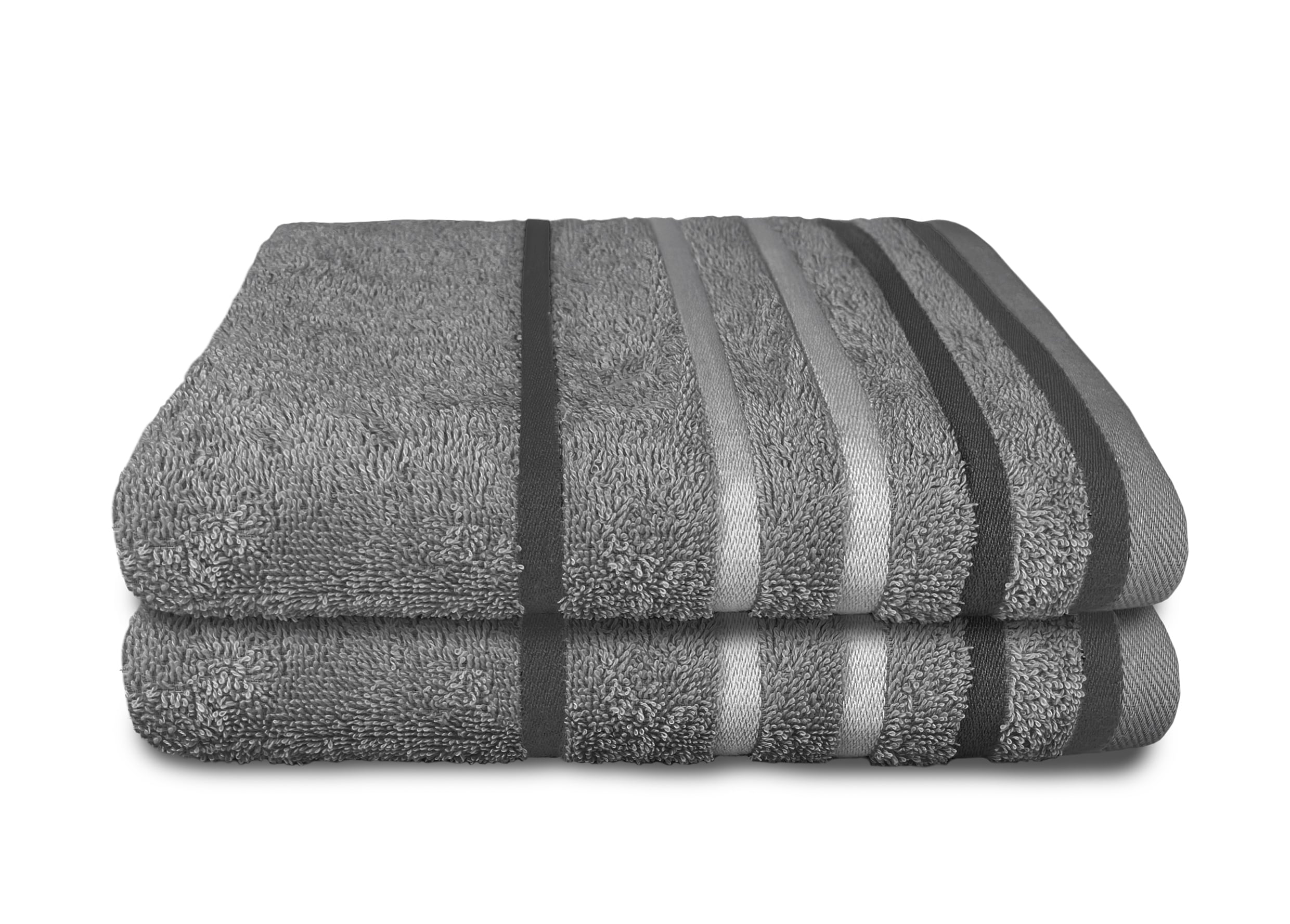 Dekor Frottier Handt&uuml;cher 2er-Pack, Anthrazit 50x100cm - anthrazit - Bild 1