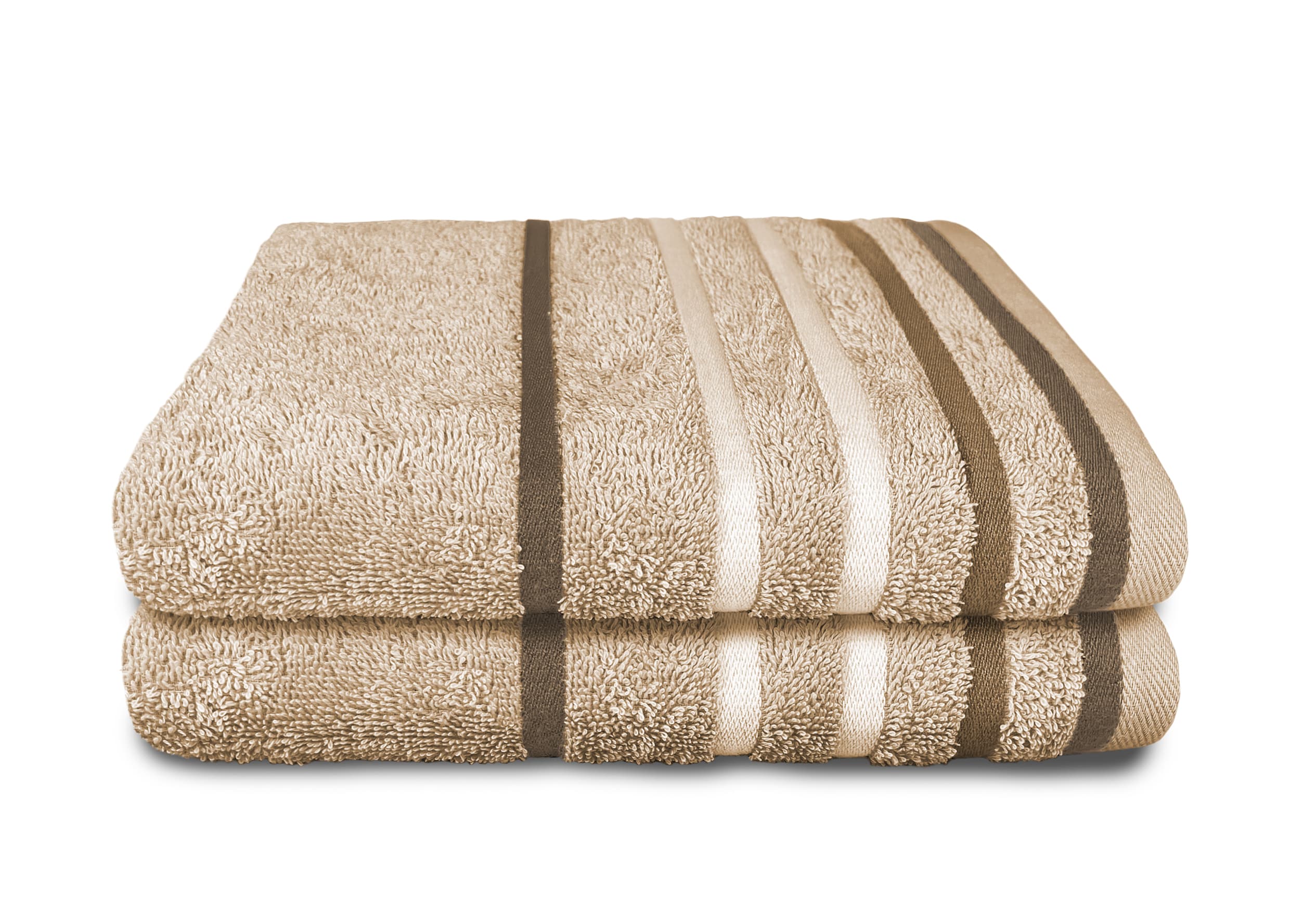 Dekor Frottier Handt&uuml;cher 2er-Pack, Beige 50x100cm - beige - Bild 1