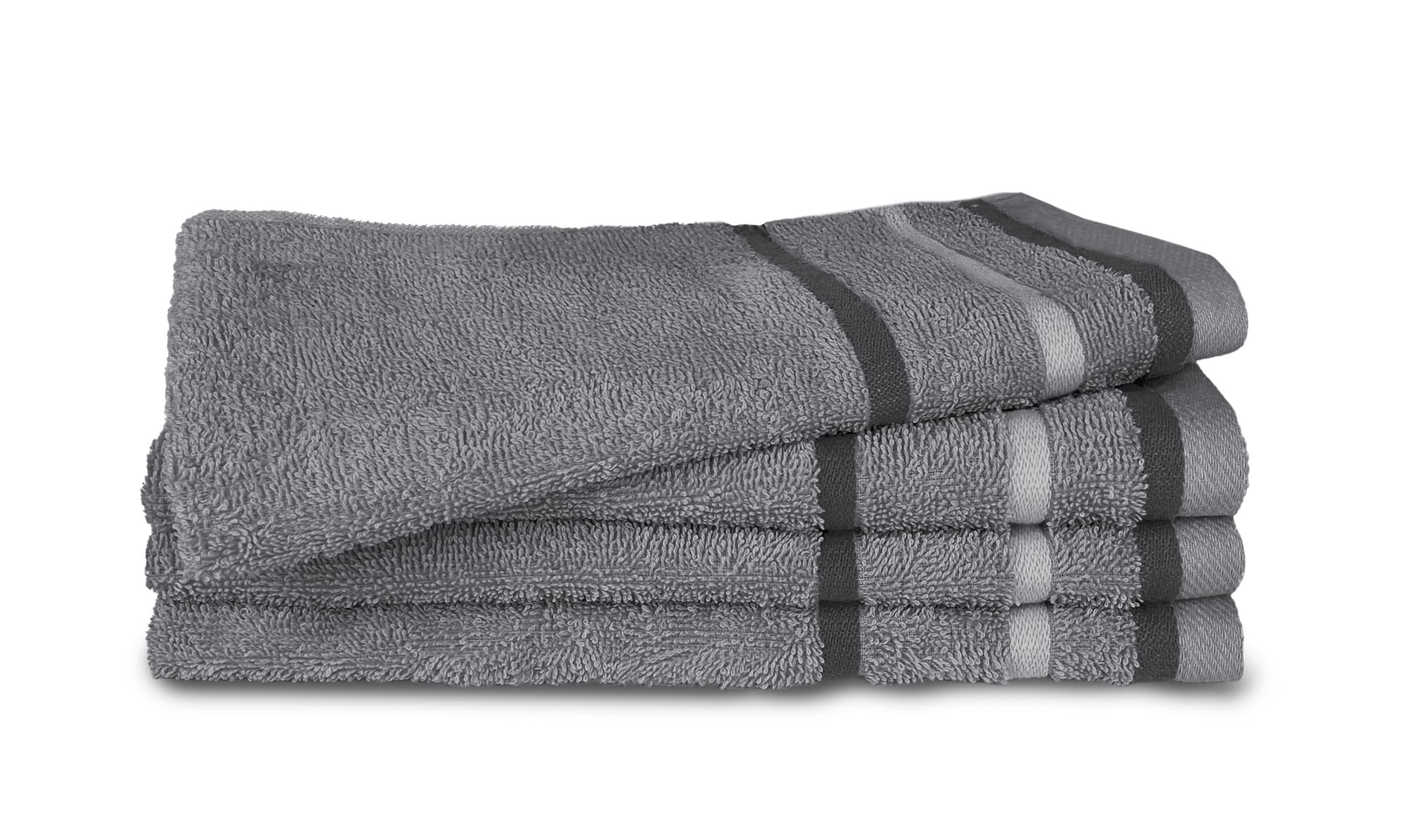 Dekor Frottier G&auml;stet&uuml;cher 4er-Pack, Anthrazit 30x50cm - Bild 1