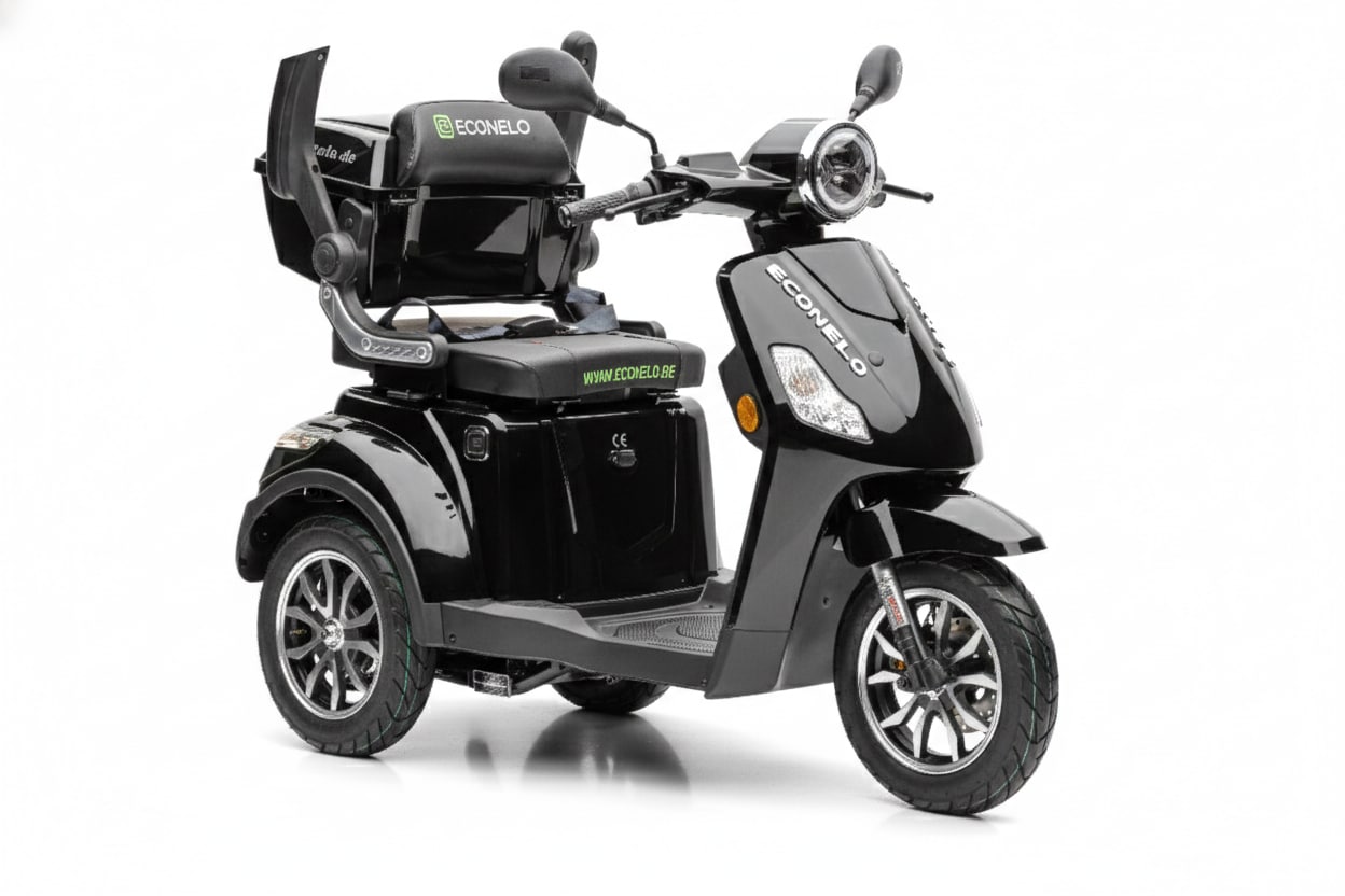 Econelo E-Seniorenmobil Yogi-IQ, Lithium-Akku, 3-Rad, 1000 Watt, Schwarz - Bild 1