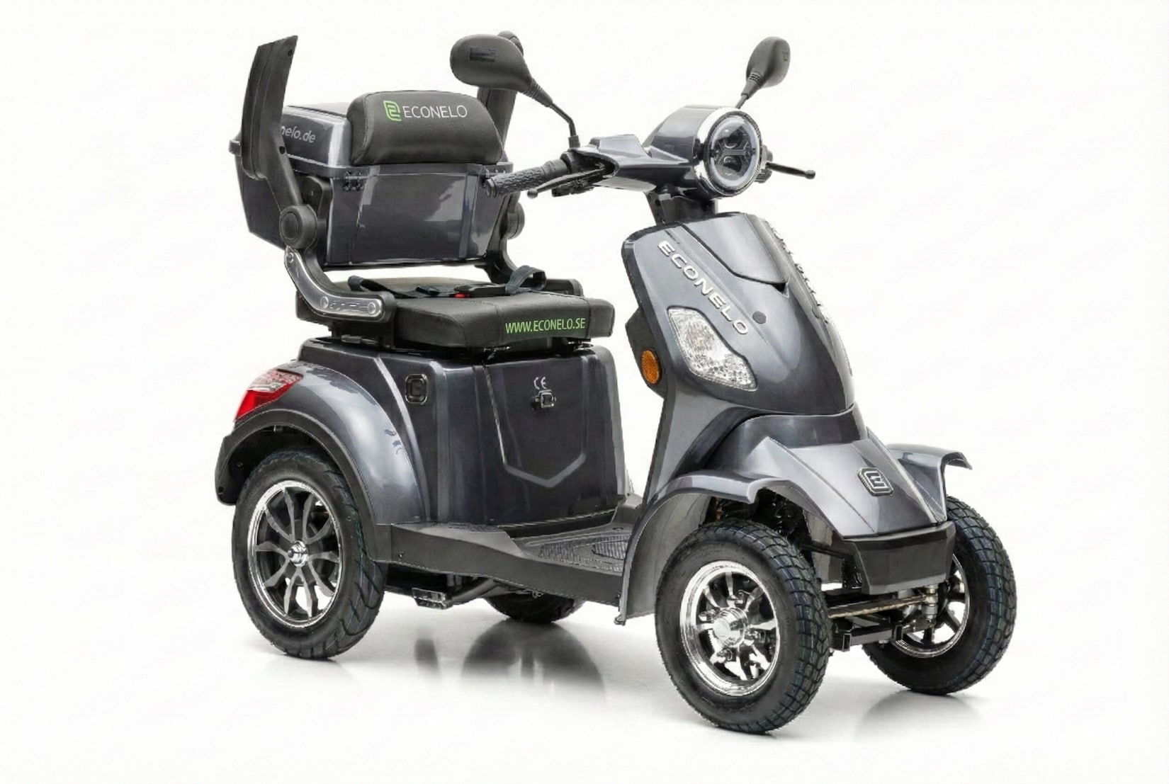 Econelo E-Seniorenmobil Voltrixx, Blei-Akku, 4-Rad, 1000 Watt, Grau