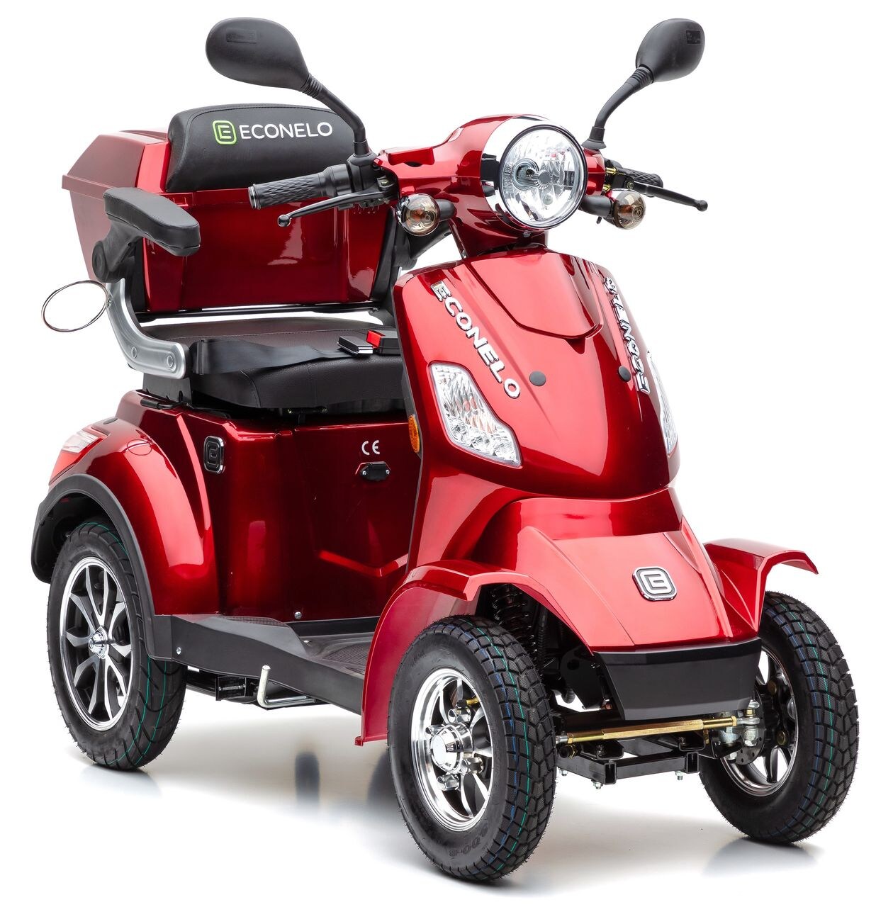Econelo E-Seniorenmobil Voltrixx, Blei-Akku, 4-Rad, 1000 Watt, Rot