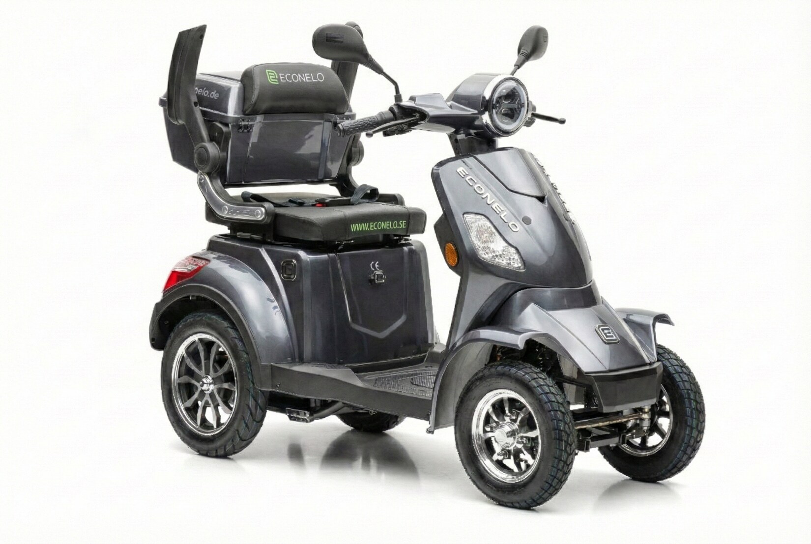 Econelo E-Seniorenmobil Voltrixx, Lithium-Akku, 4-Rad, 1000 Watt, Grau