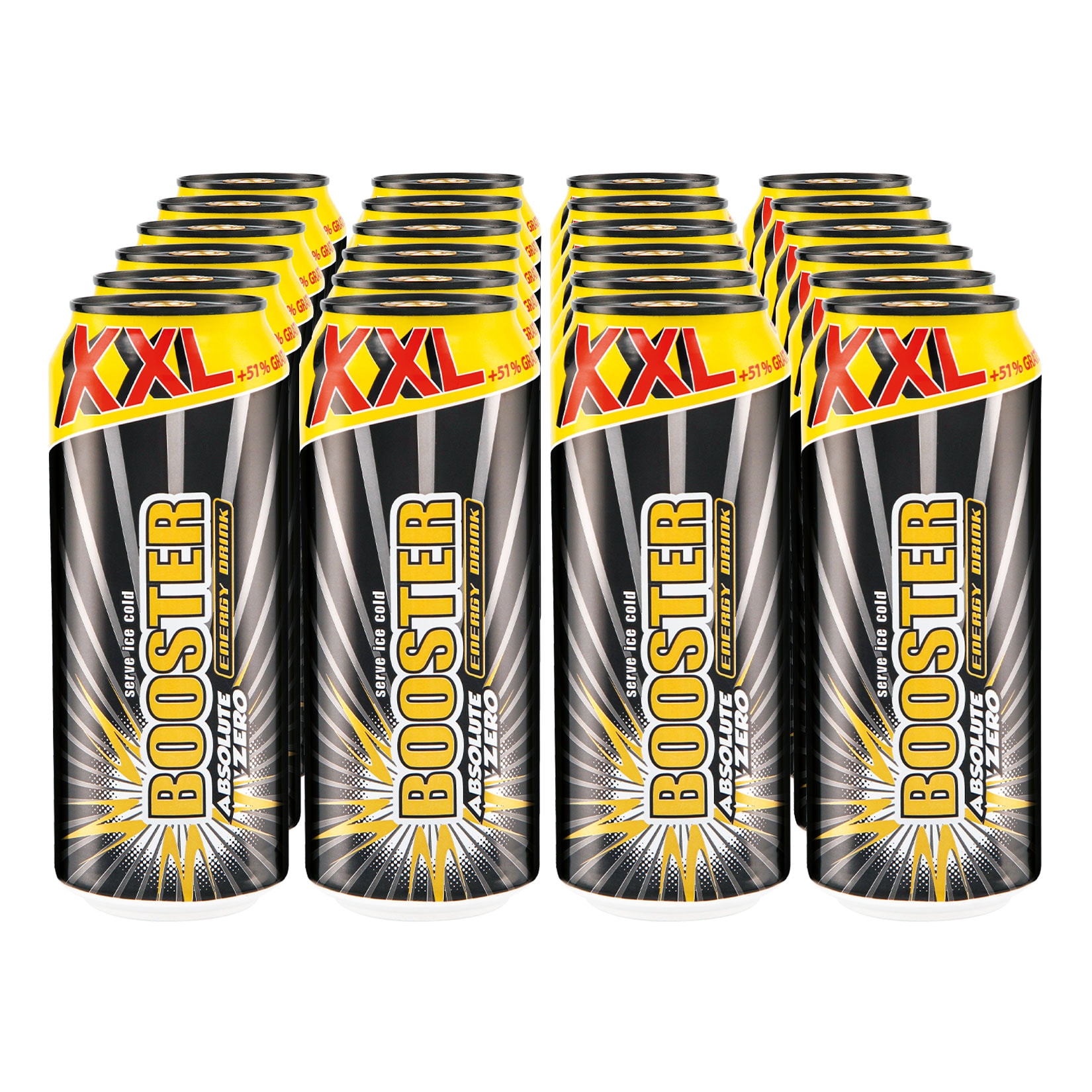 Booster Energy Drink Zero XXL 0,5 Liter, 24er Pack - Bild 1