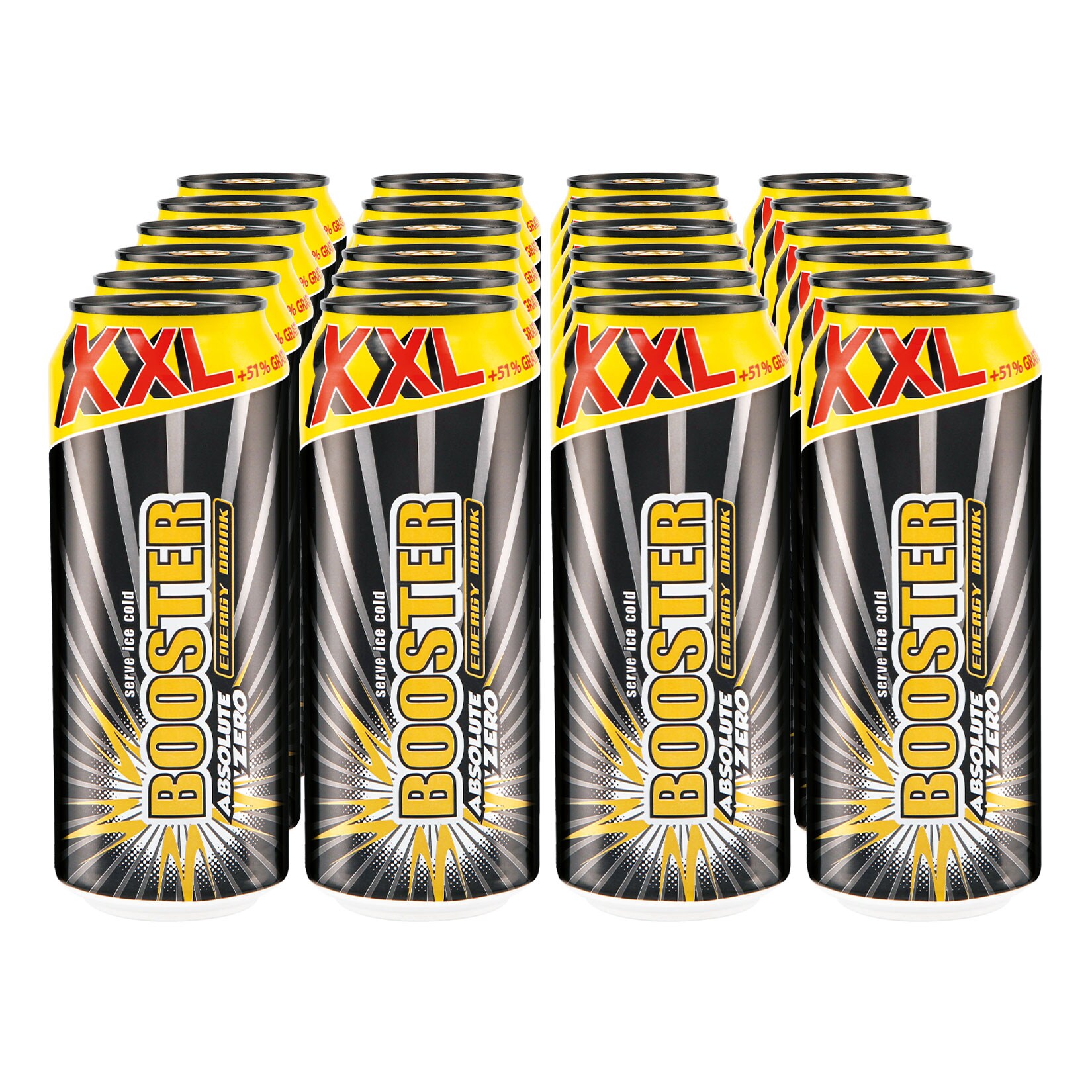 Booster Energy Drink Zero XXL 0,5 Liter, 24er Pack | 04311596494965