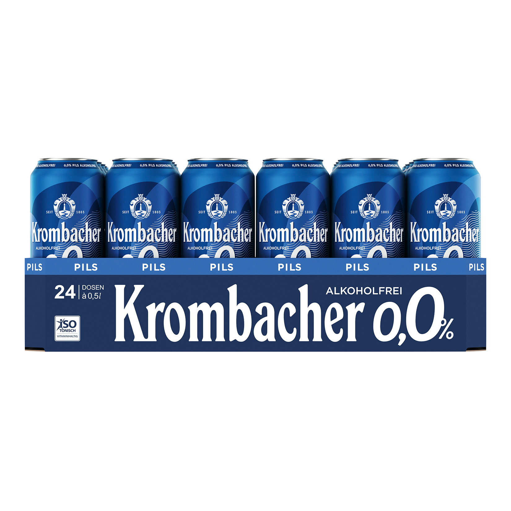 Krombacher Pils alkoholfrei 0,5 Liter, 24er Pack - Bild 1
