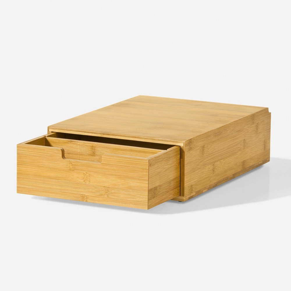 SoBuy Kapselhalter mit einer Schublade Holzfarbe 42x30x12cm Minimalistisch - Bild 1