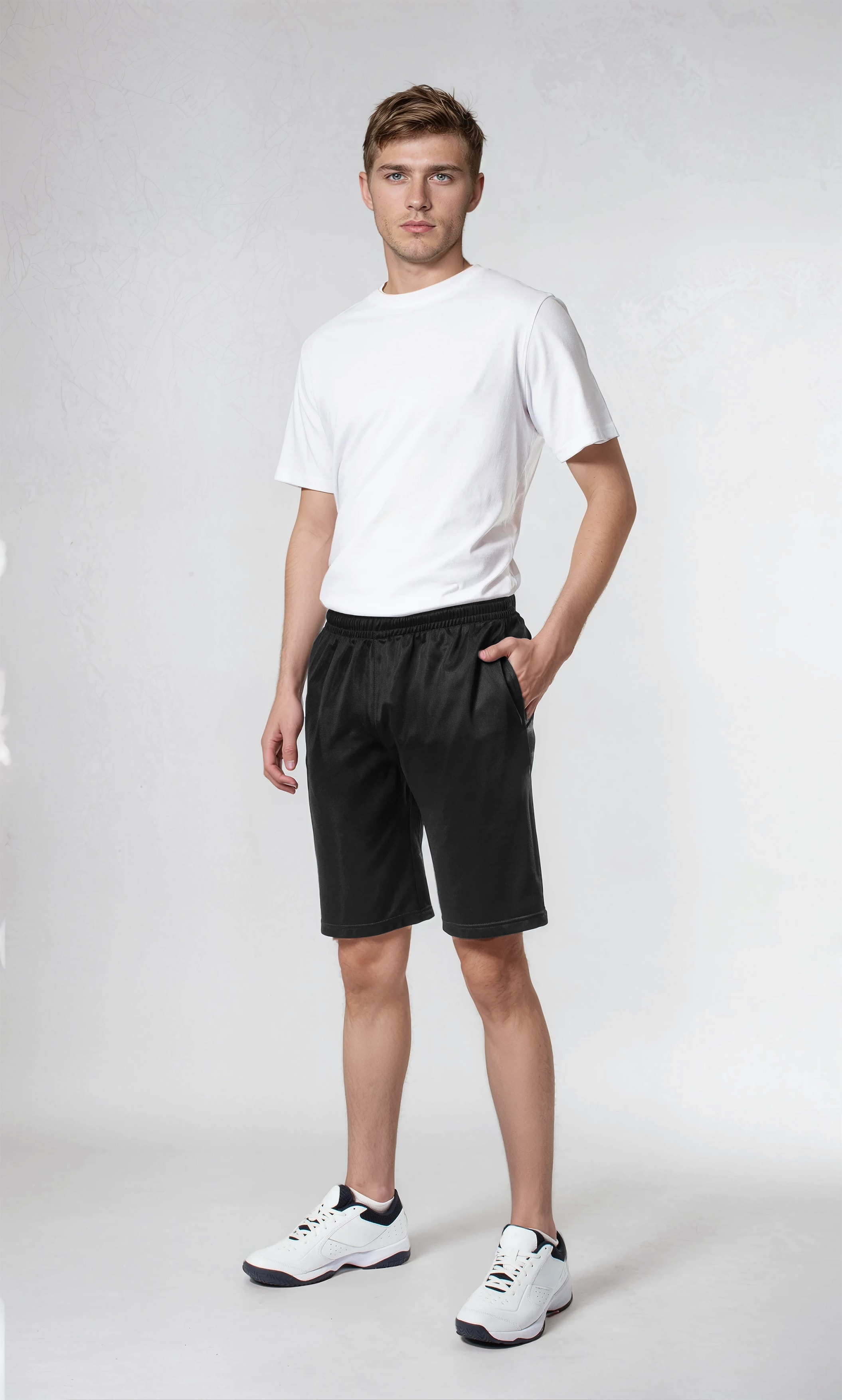 HERREN TRAININGSSHORTS (SPORT) S.O.C. schwarz Gr. M - Bild 1