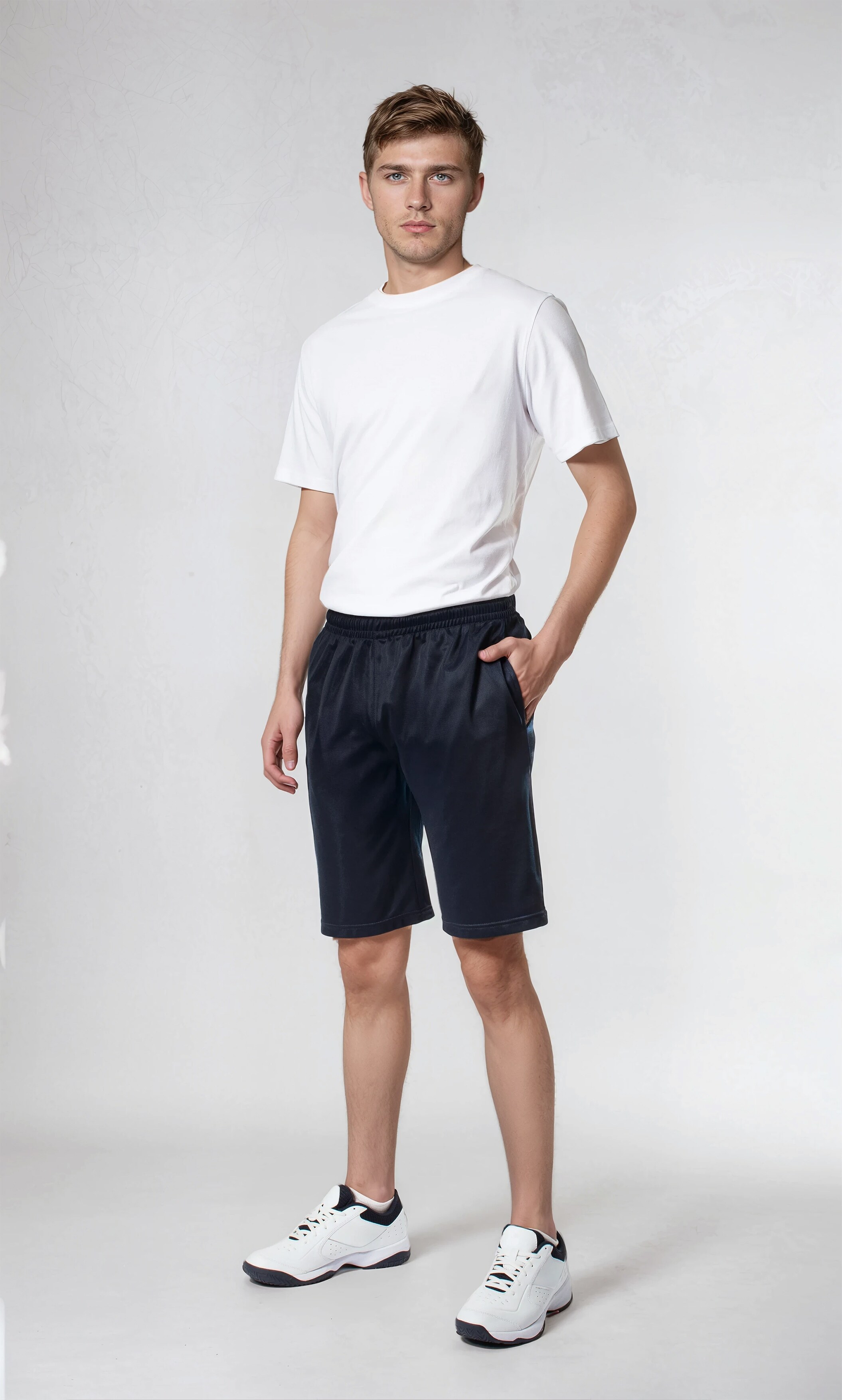 HERREN TRAININGSSHORTS (SPORT) S.O.C. navy Gr. M - Bild 1