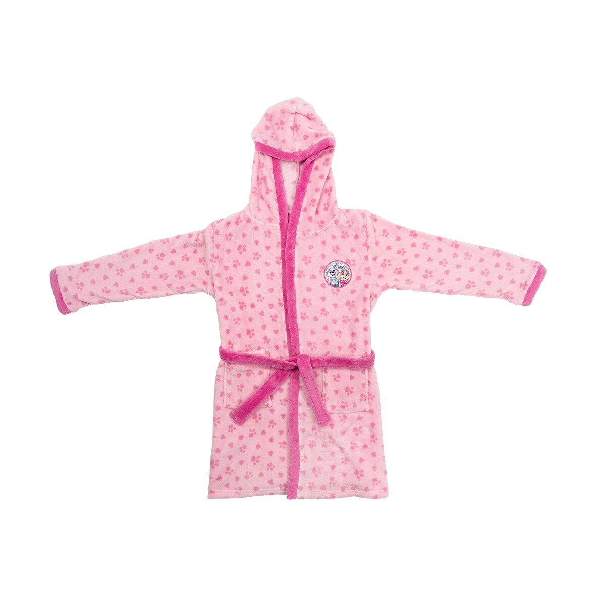 Paw Patrol Bademantel Kinder, rosa, Gr. 122/128 - Bild 1