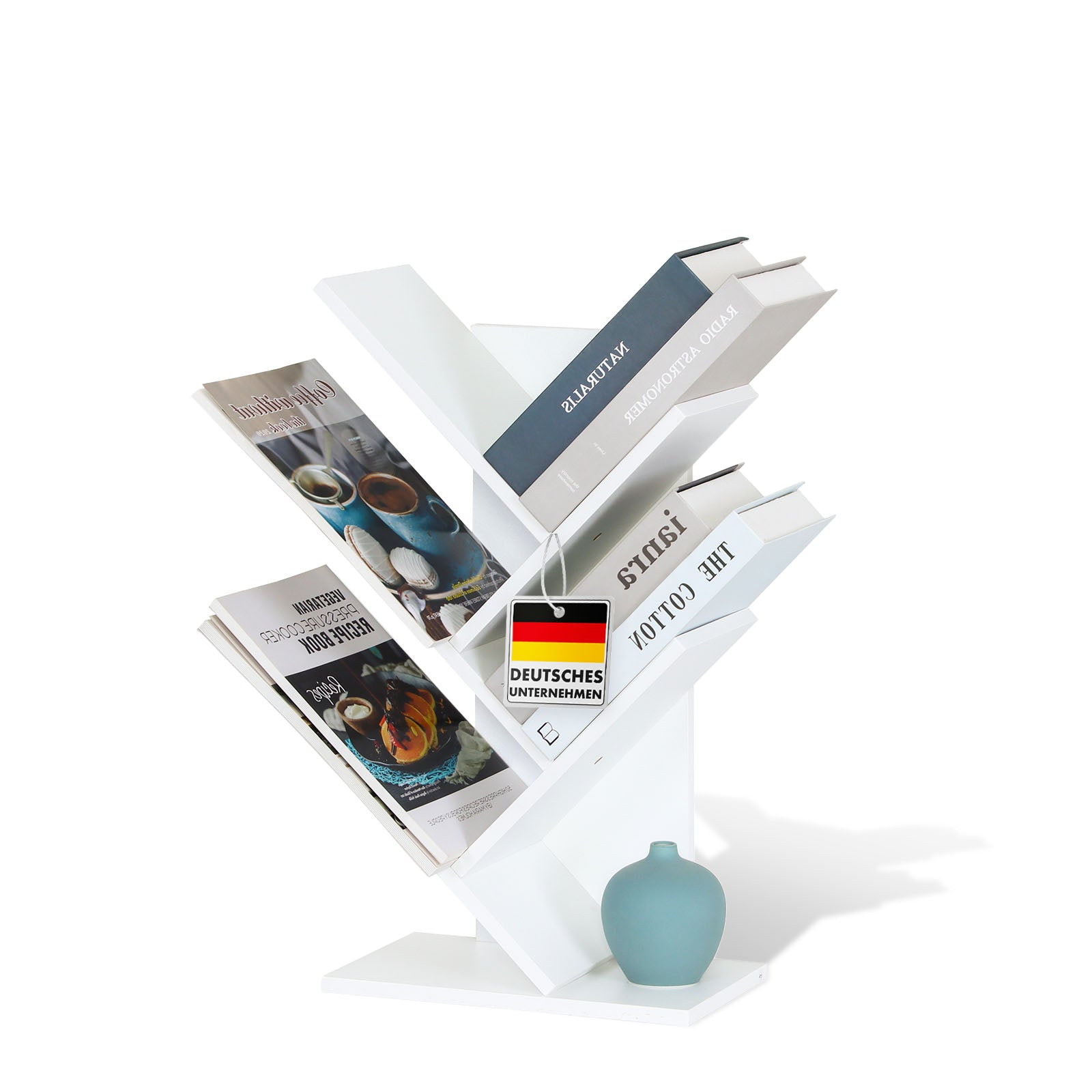 Floordirekt B&uuml;cherregal | Louisiana | Baumf&ouml;rmiges Standregal - Bild 1
