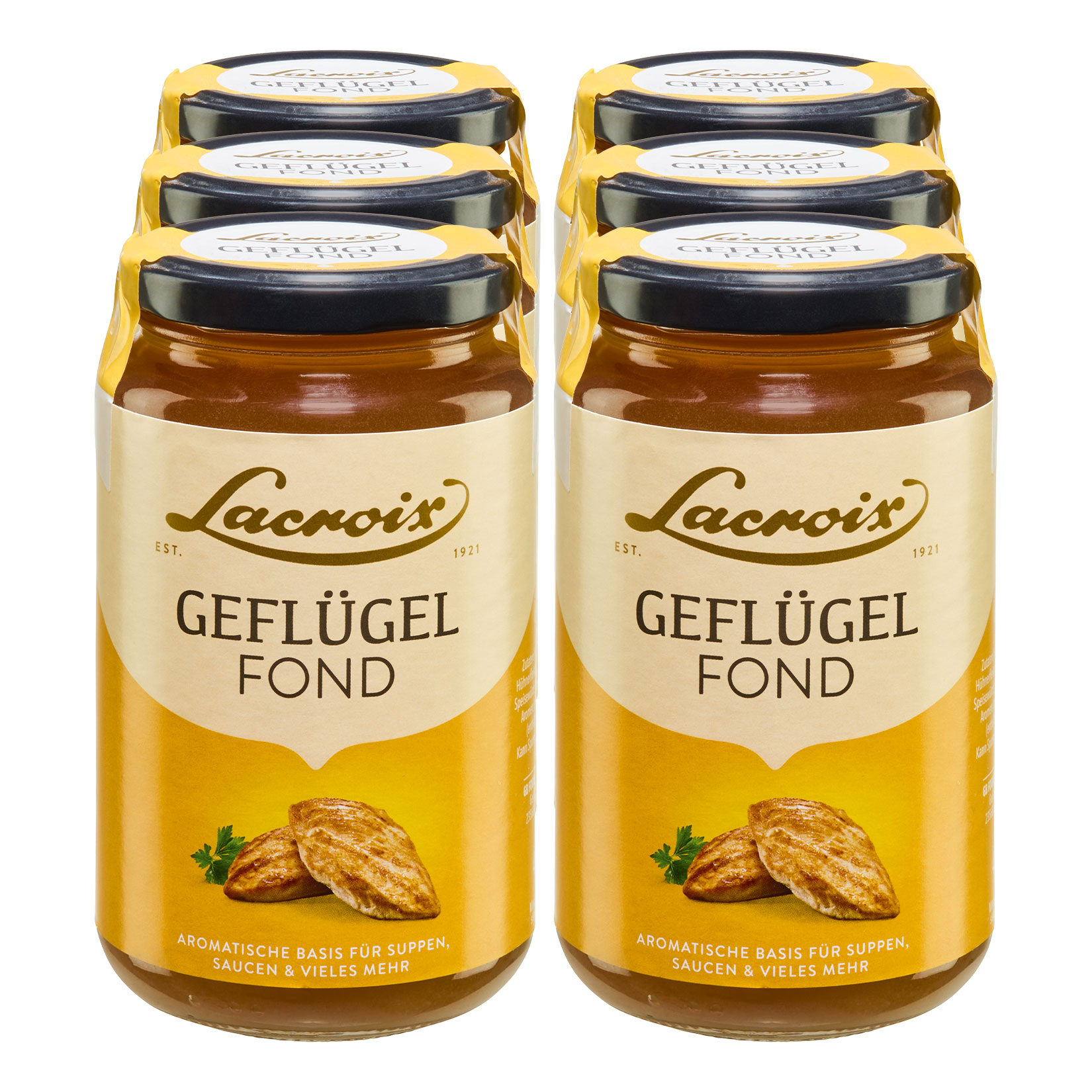 Lacroix Gefl&uuml;gel Fond 400 ml, 6er Pack - Bild 1