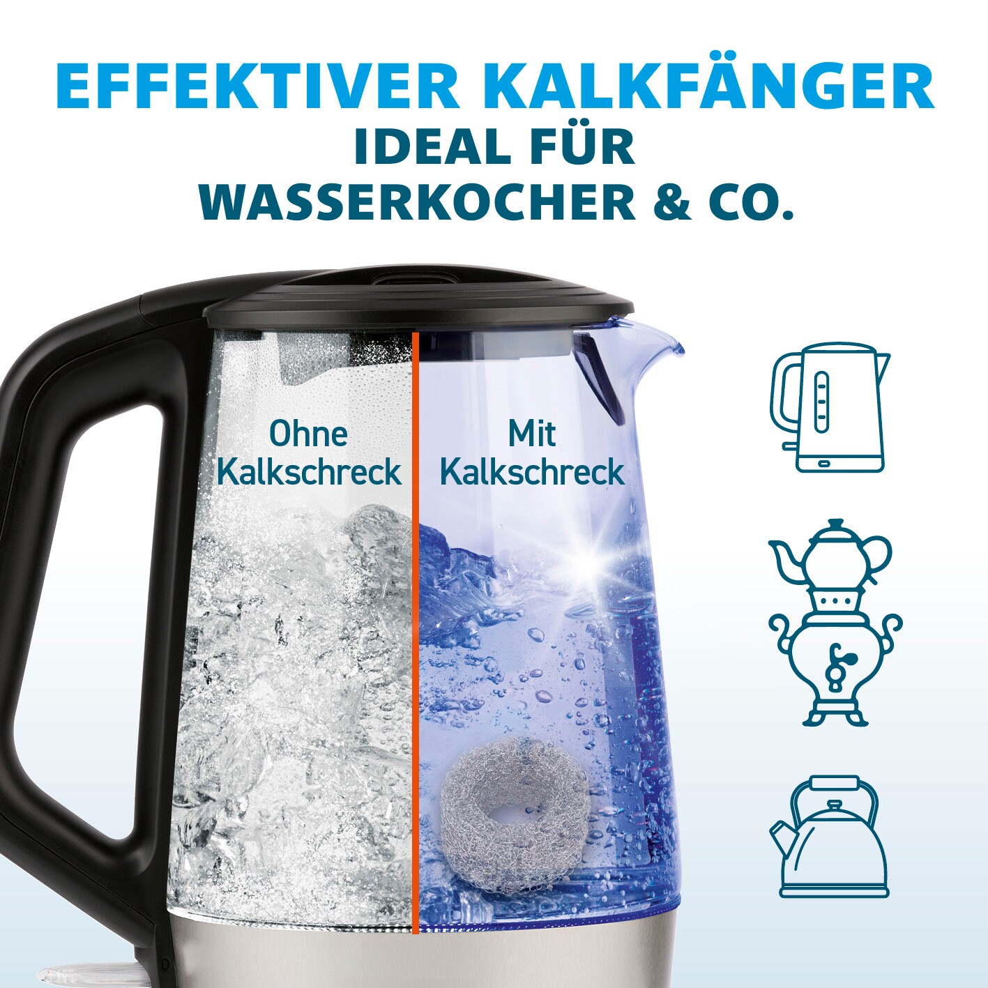 Rokitta Kalkschreck Edelstahl 4er-Set