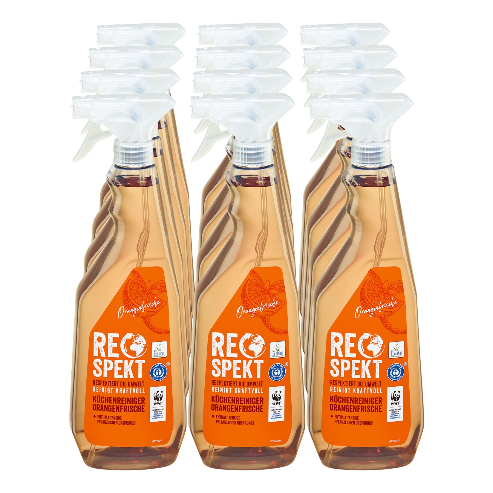 Respekt Reiniger 750 ml Orangenfrische, 12er Pack - Bild 1