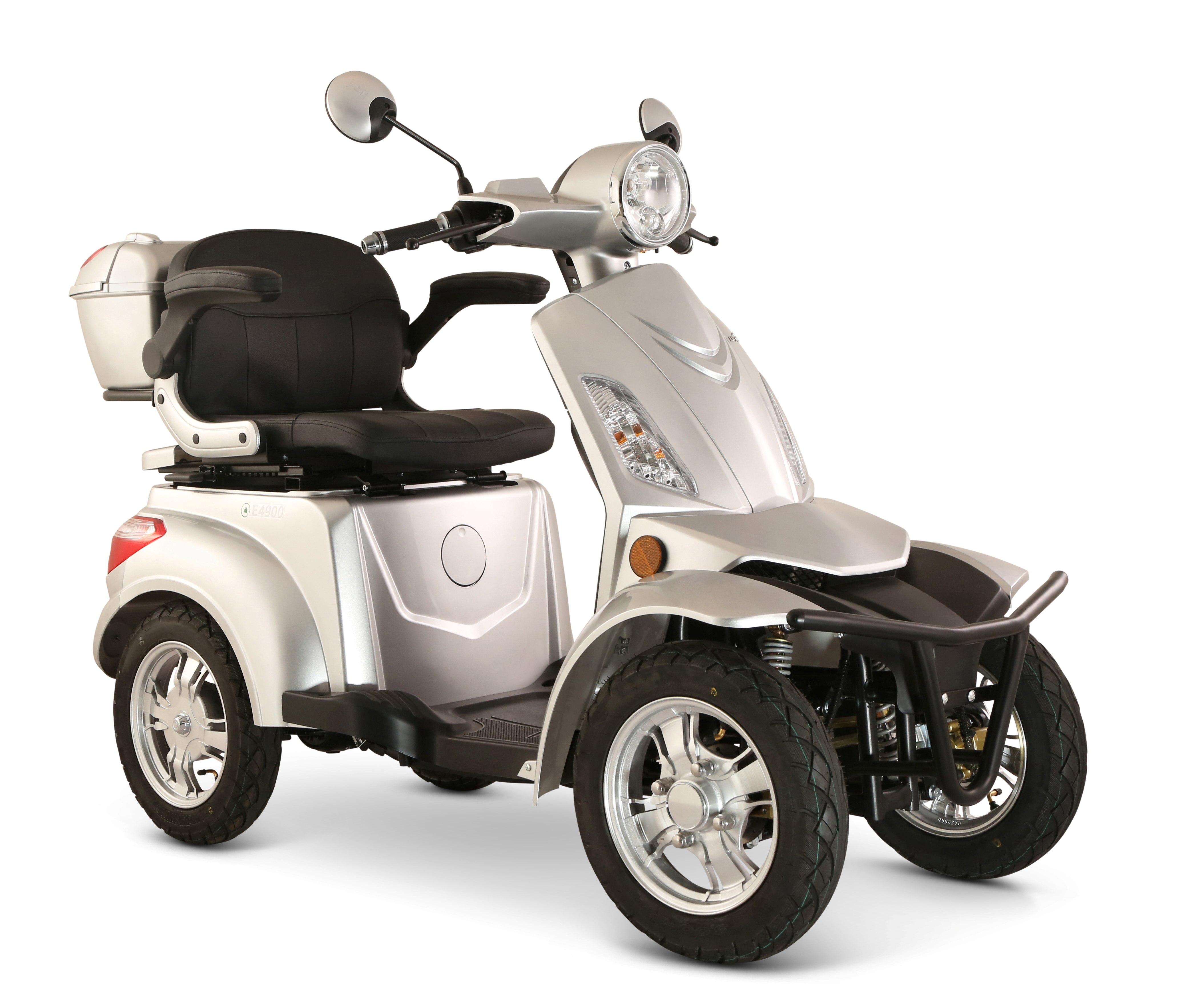 Elektroroller LuXXon E4900 - Elektromobil f&uuml;r Senioren mit 1000 Watt, max. 20 km/h, Reichweite bis zu 41 km, silber - Bild 1