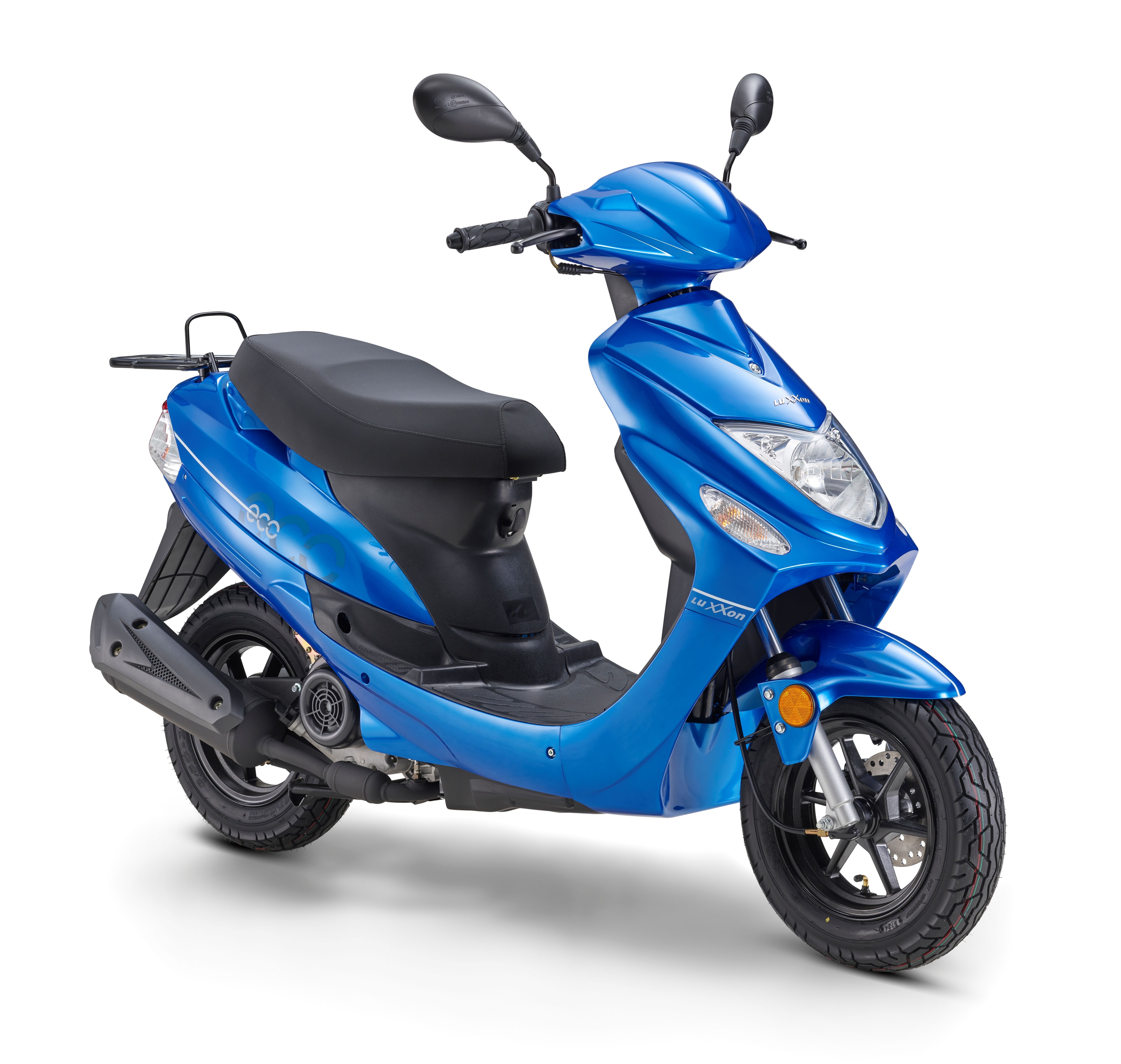 LuXXon Motorroller ECO (45km/h) E5 EFI, blau - 50ccm 4-Takt, 2,2kW/3PS, 1,9l/100km, 10" Reifen, mit Staufach, StVZO - Bild 1
