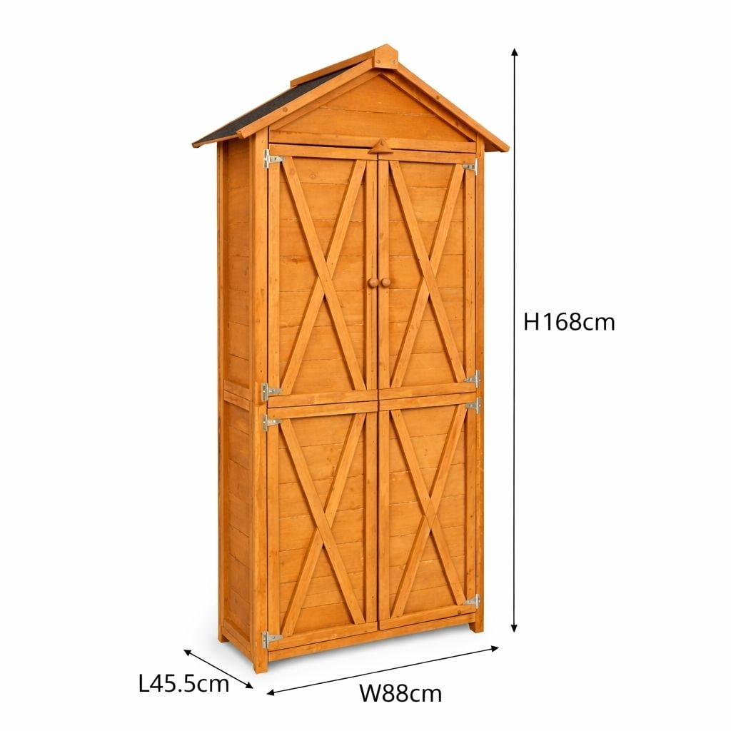 Werkzeugschrank aus Holz, ca. 88 x 45,5 x 168 cm - Braun - Bild 1