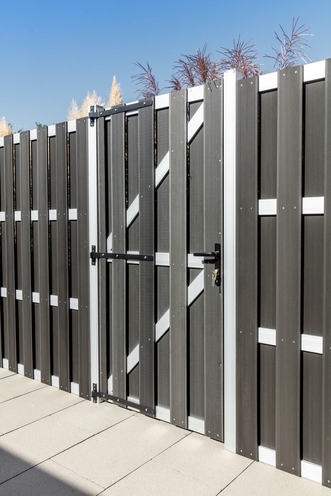 WPC-T&uuml;relement CARMENO, ca.&nbsp;180 x 90 cm - Schwarz - Bild 1