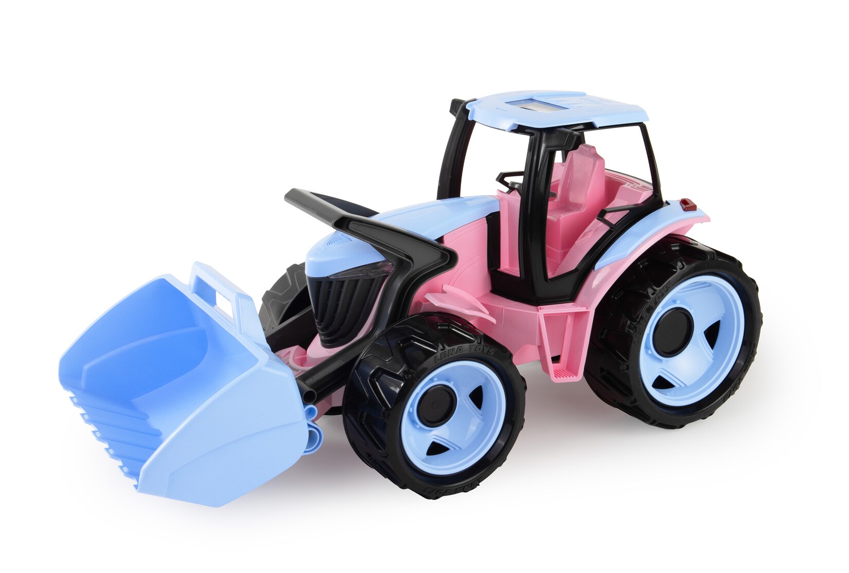 GIGA TRUCKS Traktor mit Lader, rosa, SK