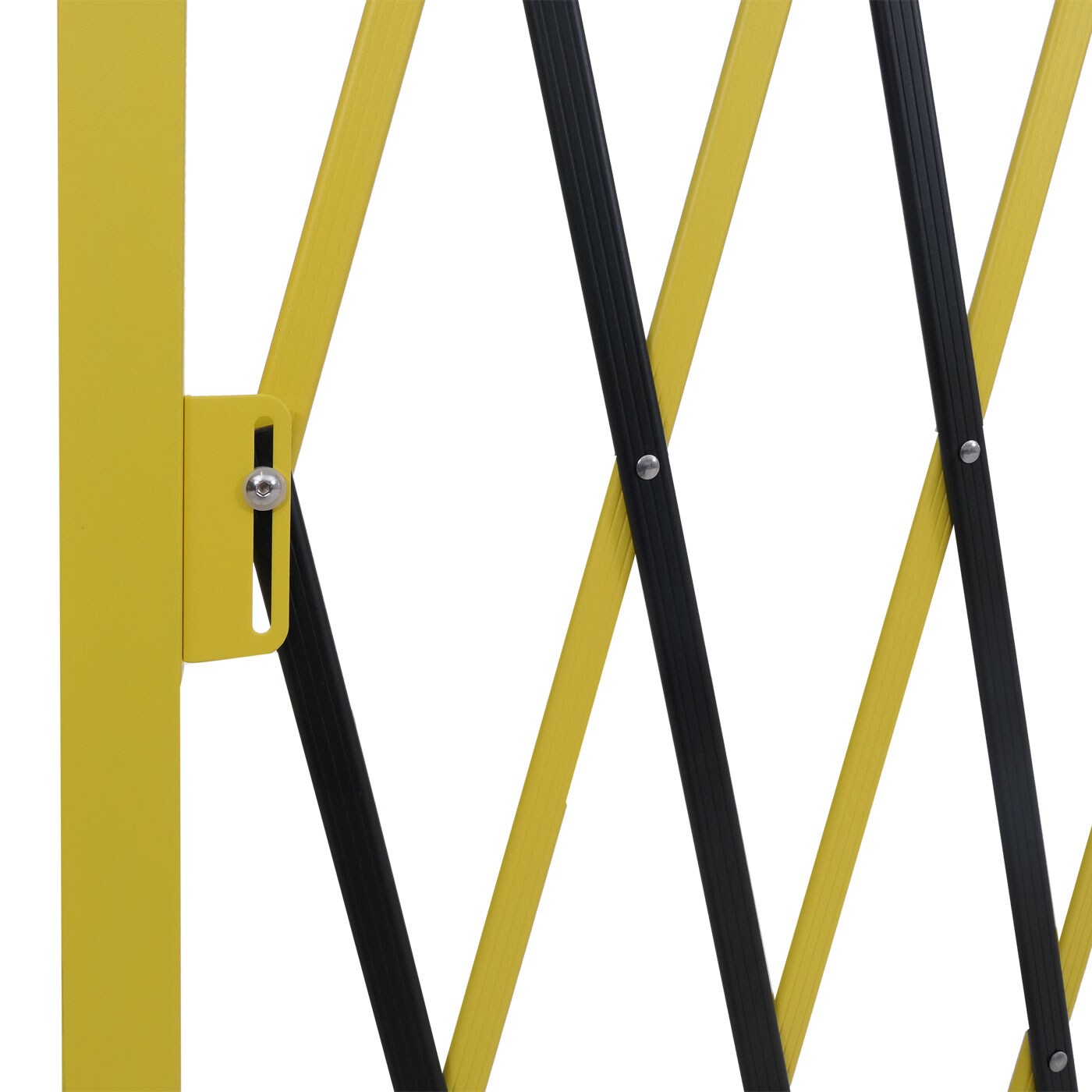 Alu Absperrgitter MCW-B34, Scherengitter Zaun Schutzgitter ausziehbar, 103x35-300cm ~ gelb-schwarz online kaufen bei Netto