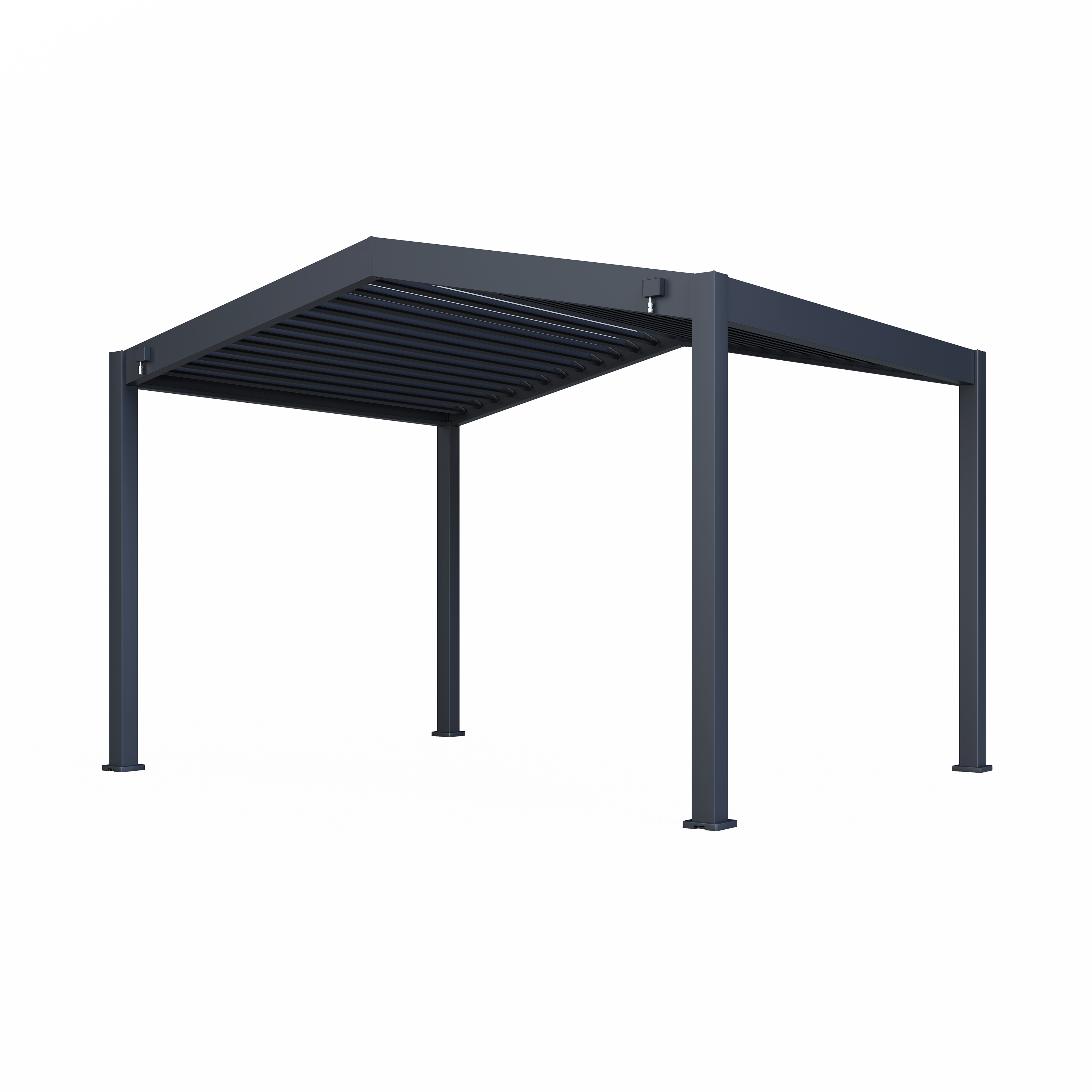 Paragon Outdoor Pergola mit Lamellendach Icon 1013 Anthrazit | 368x413x283cm - Bild 1