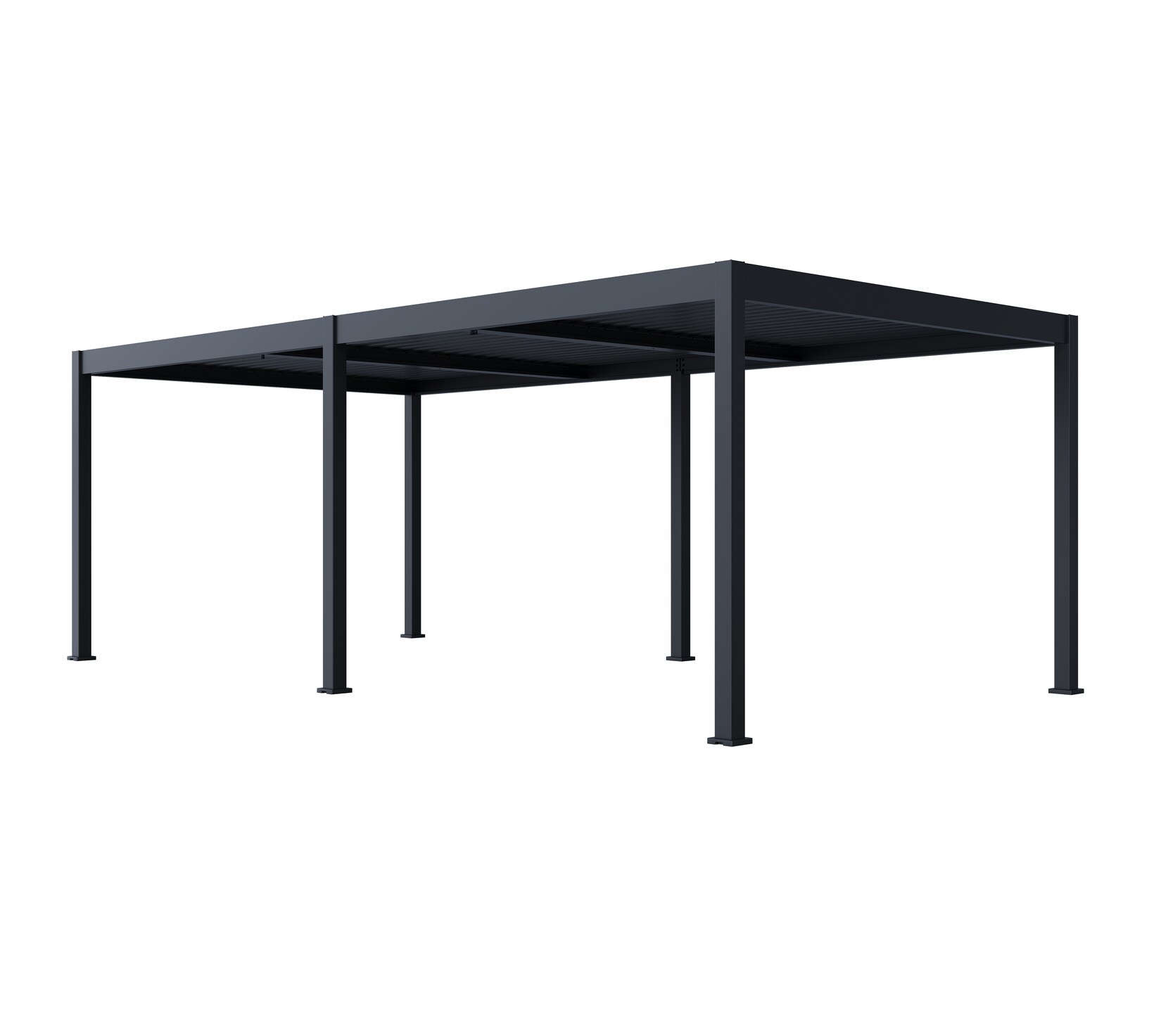 Outdoor Pergola Grand Tuscan 1224   inkl. Lamellendach Anthrazit   369x721x265cm