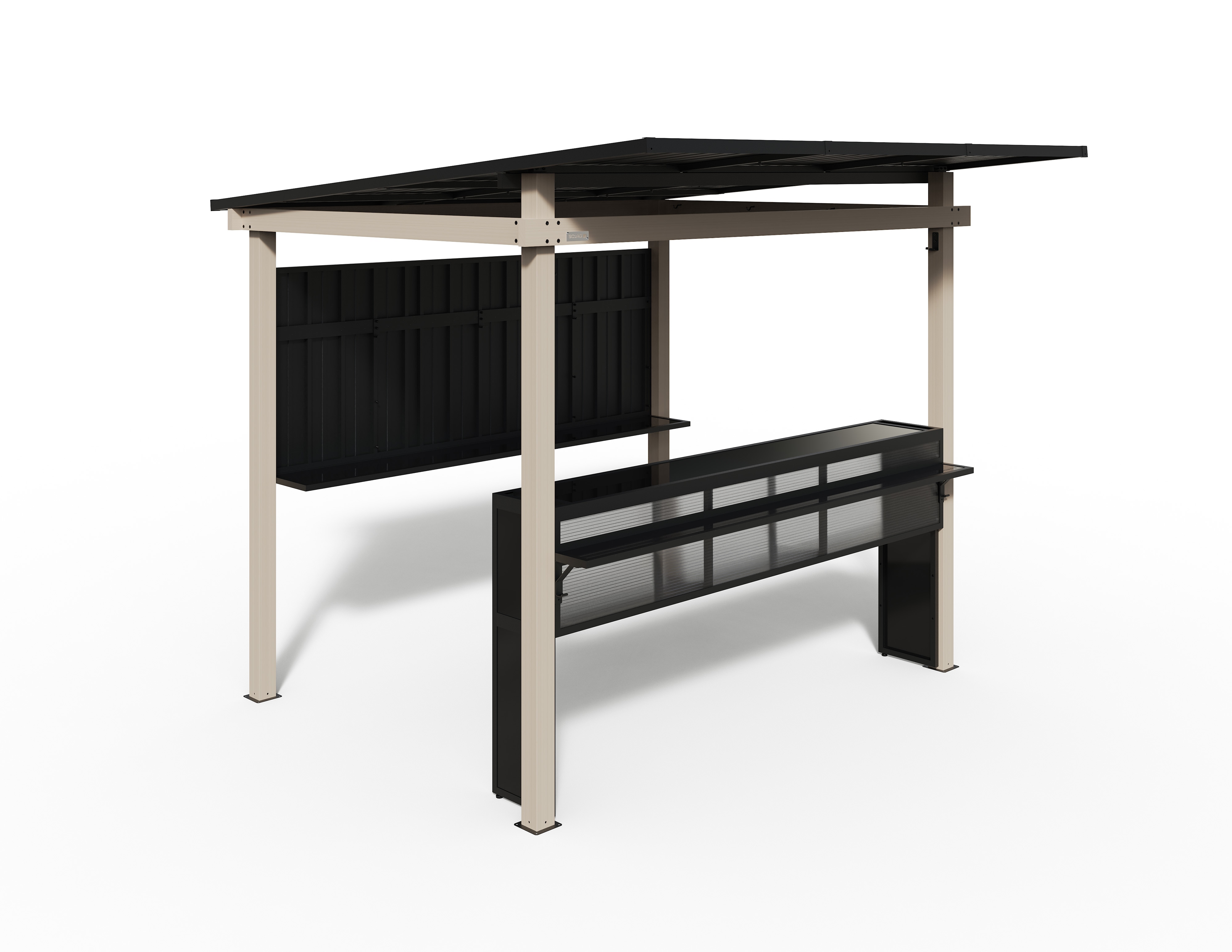 Sojag Outdoorbar Munich Lichtgrau | 258x260x230cm - Bild 1