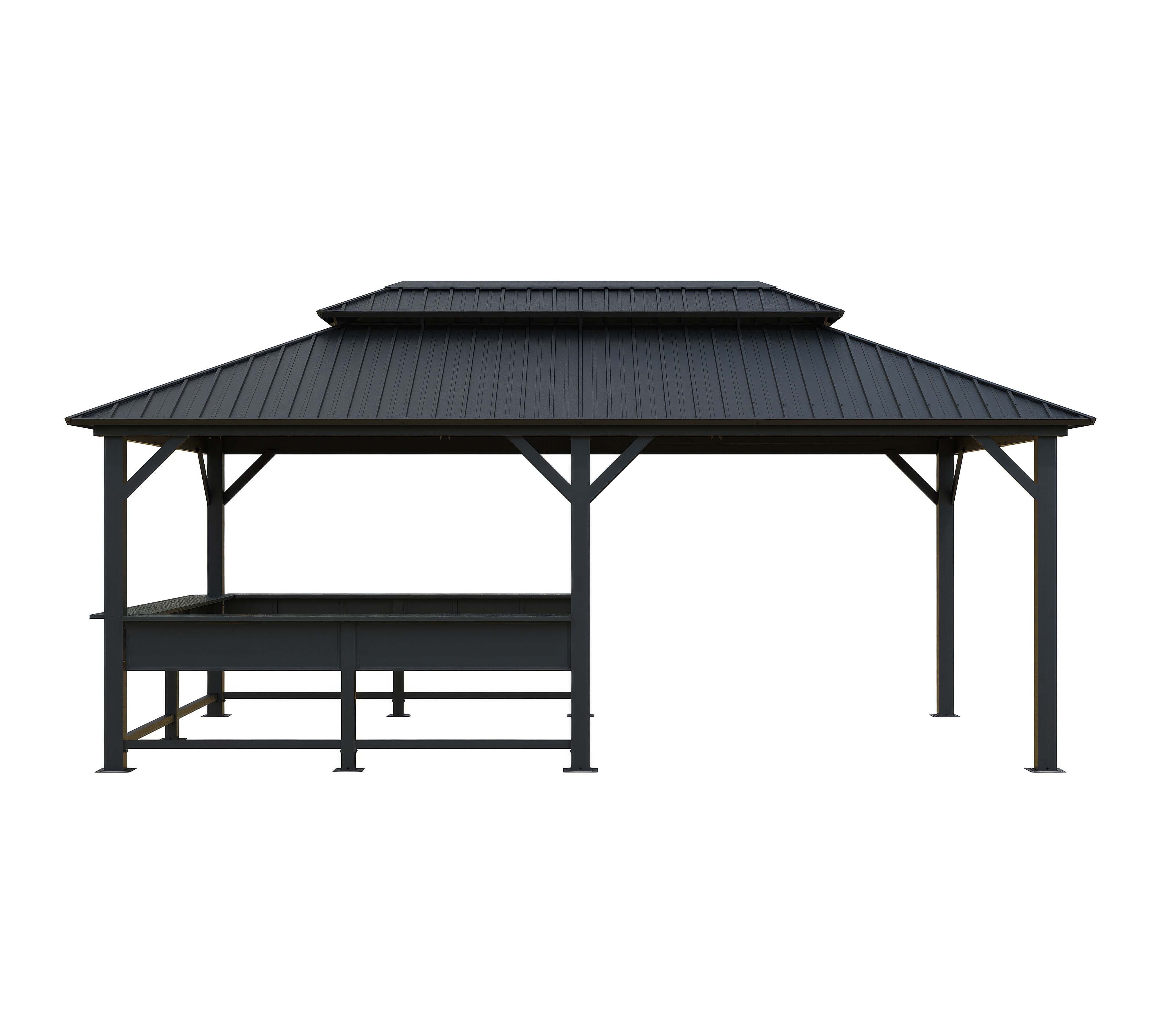 Sojag Pavillon Bondi 1220 Schwarz | 598,7x363,8x307cm - Bild 1