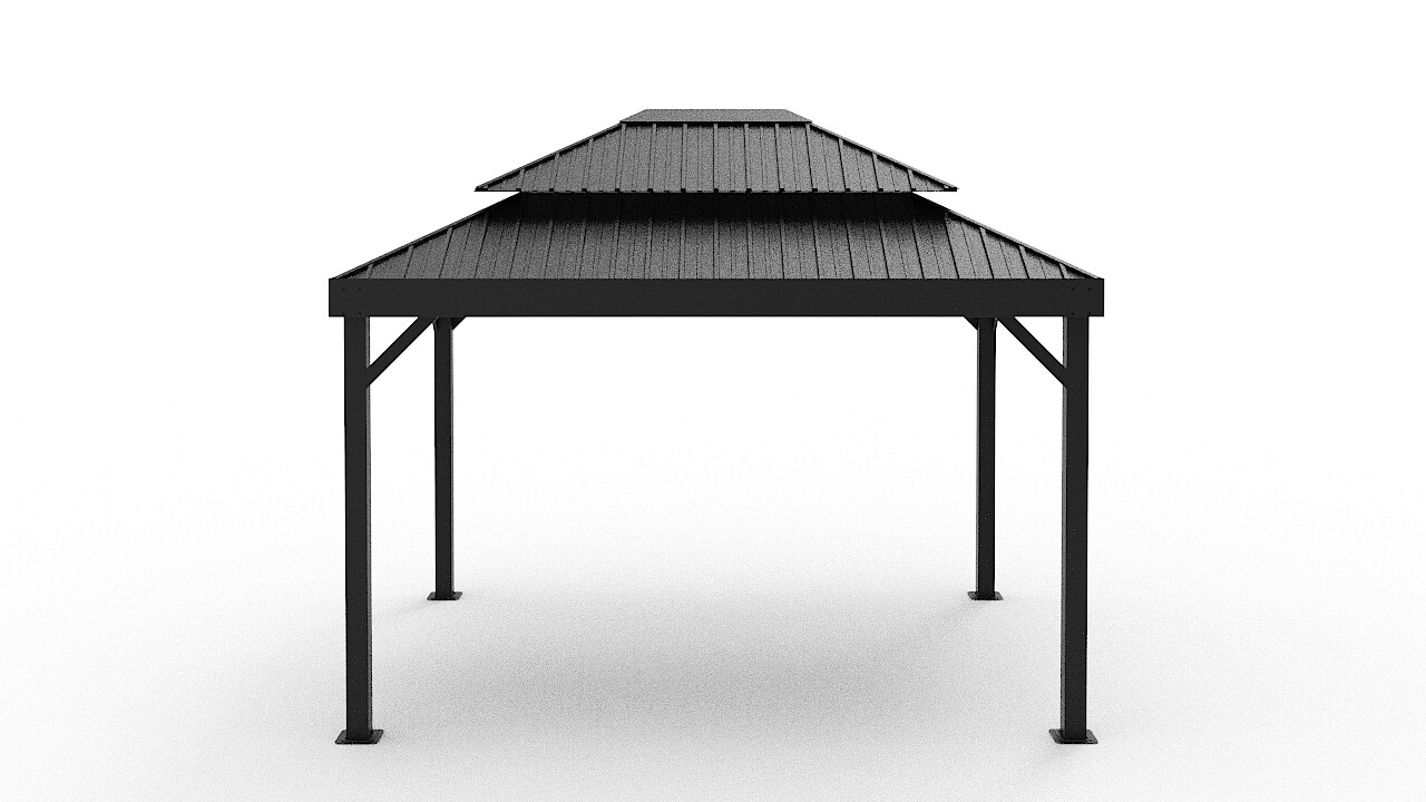Sojag Pavillon London Schwarz 424,3x299,3x310cm