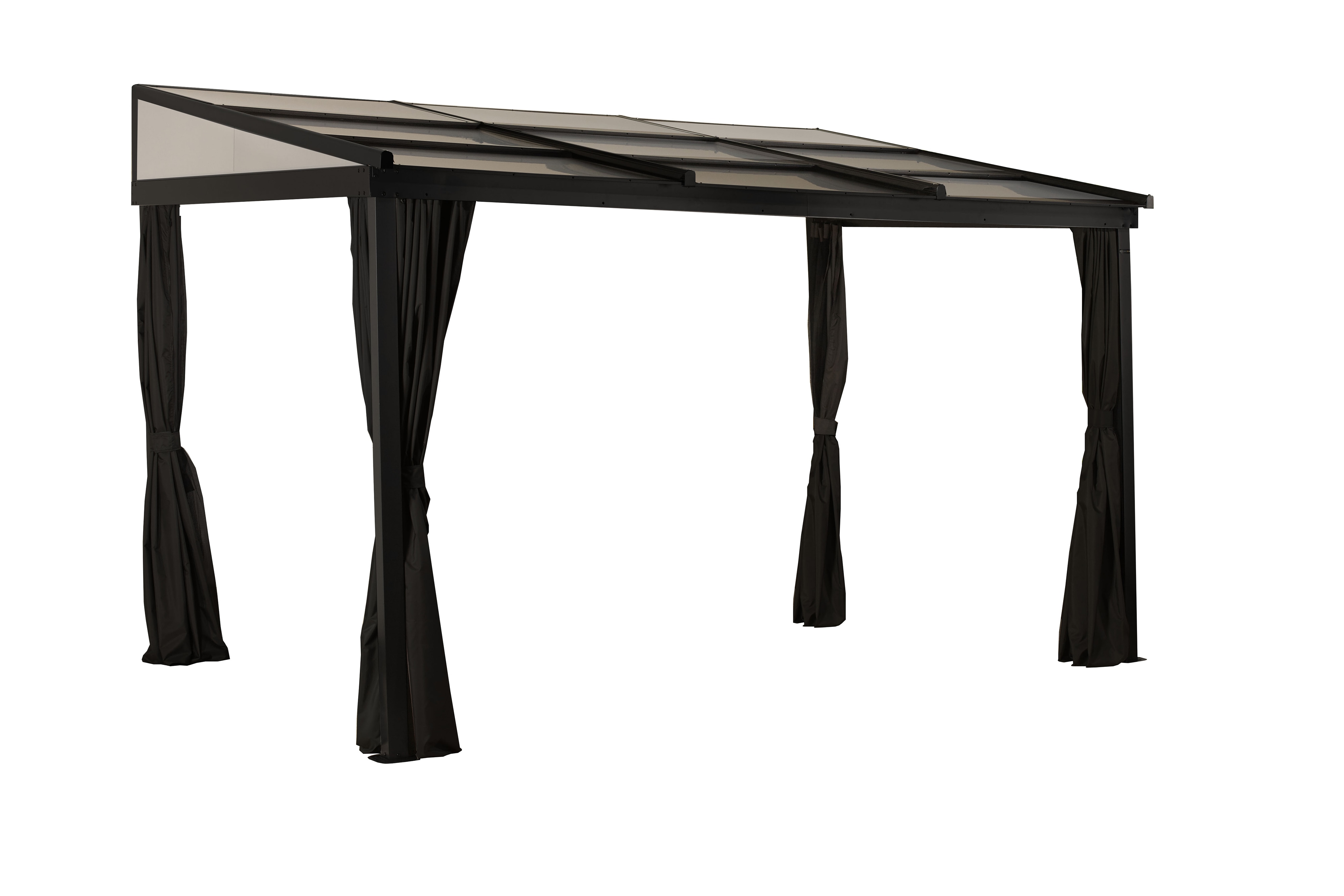 Sojag Terrassen&uuml;berdachung Budavar Schwarz | 298,5x366,5x243cm - Bild 1