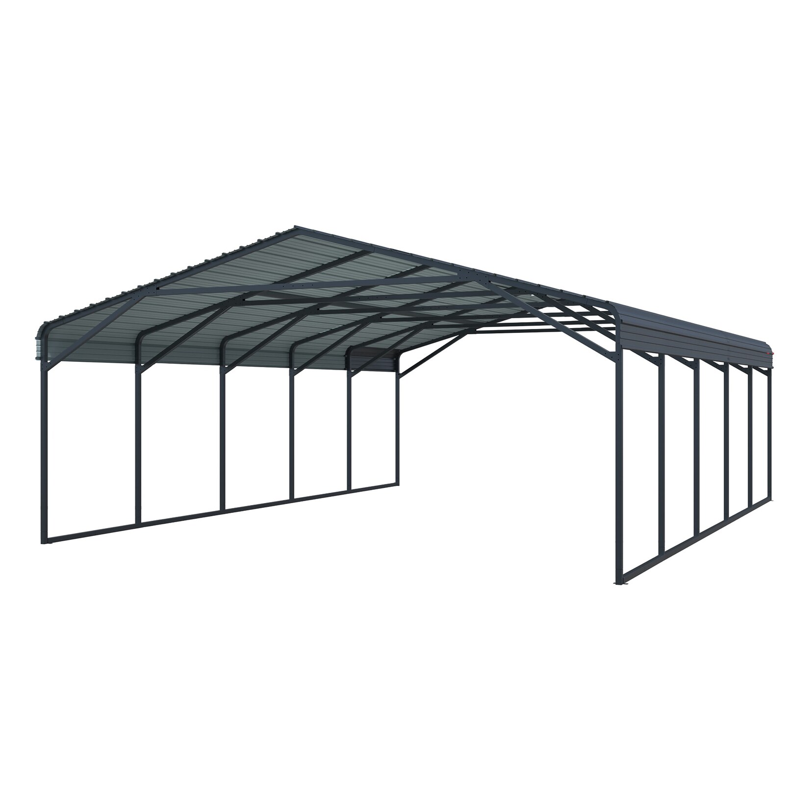 Carport Kopenhagen L Grau   791x597x298cm