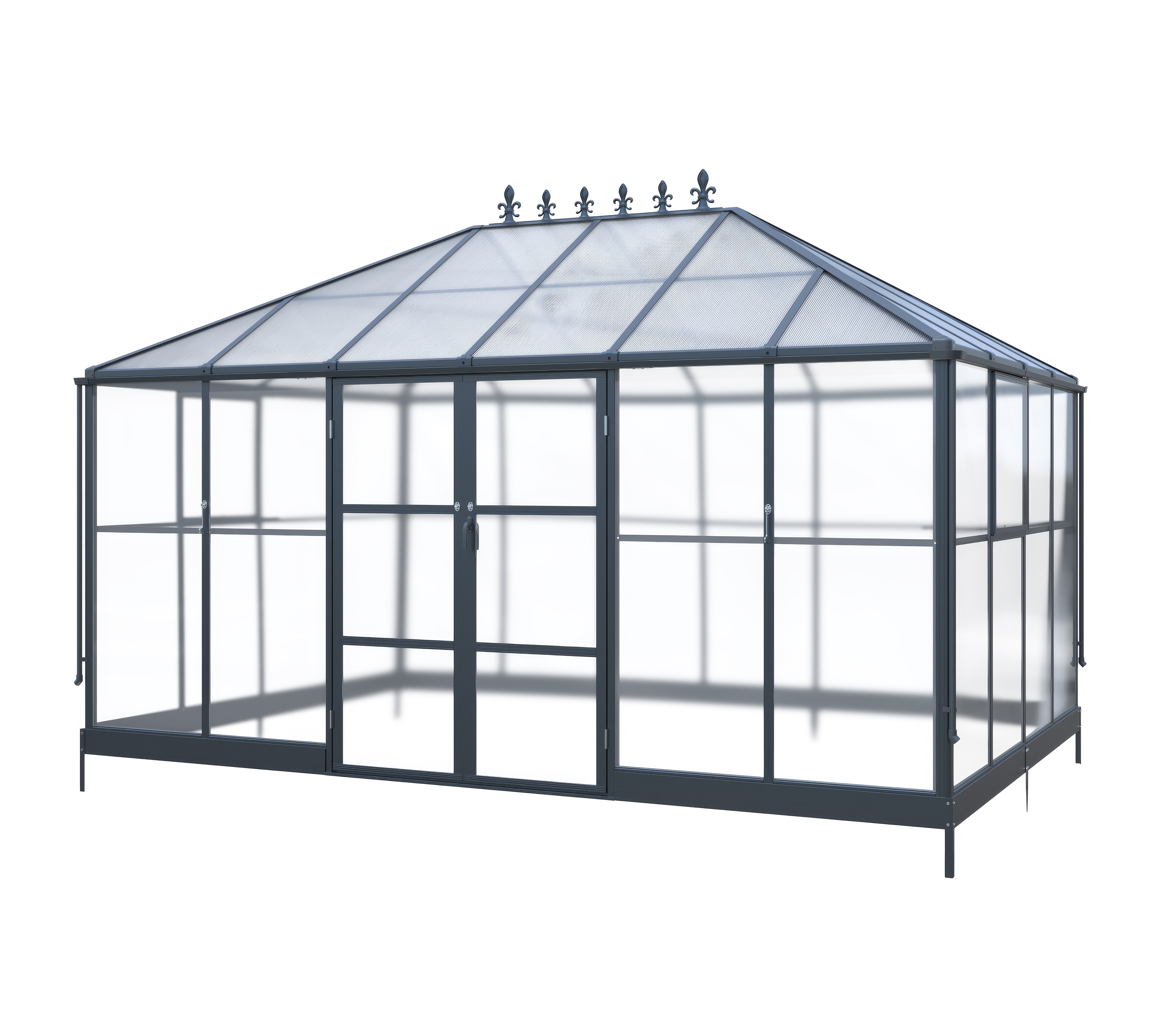 Westmann Gew&auml;chshaus Suprema XL Schwarz | 284x421x262cm - Bild 1