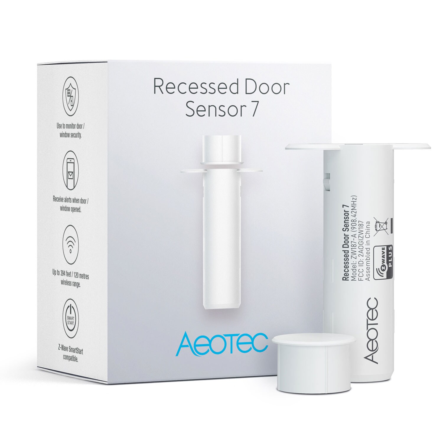 Aeotec Recessed Door Sensor 7 Z-Wave Plus V2 ZW187 - Bild 1