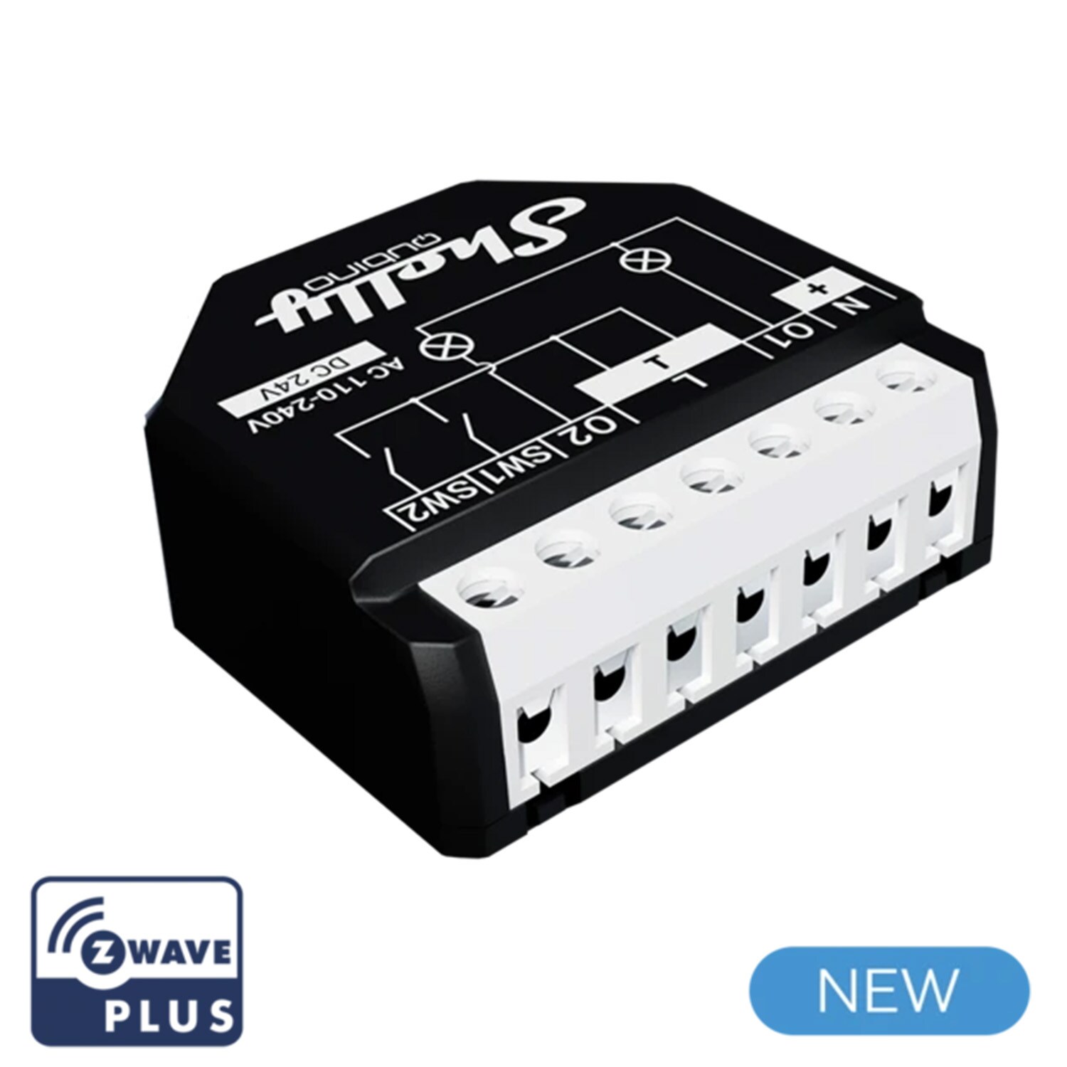 Shelly Qubino Wave 2PM Relais 16A 2 Kanal - Bild 1