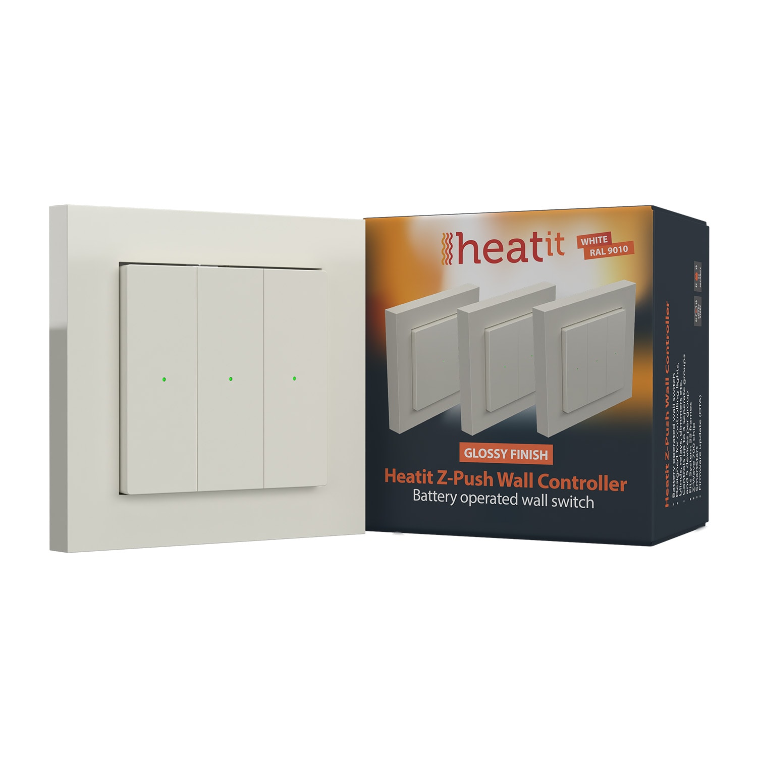 Heatit Z-Push Wall Controller Z-Wave 700er Serie - Bild 1