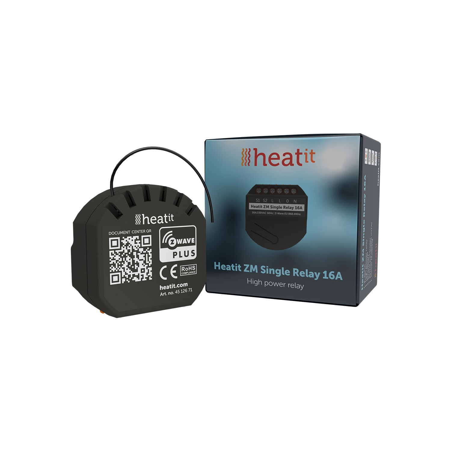Heatit ZM Single Relay 16A Z-Wave 700er Serie - Bild 1